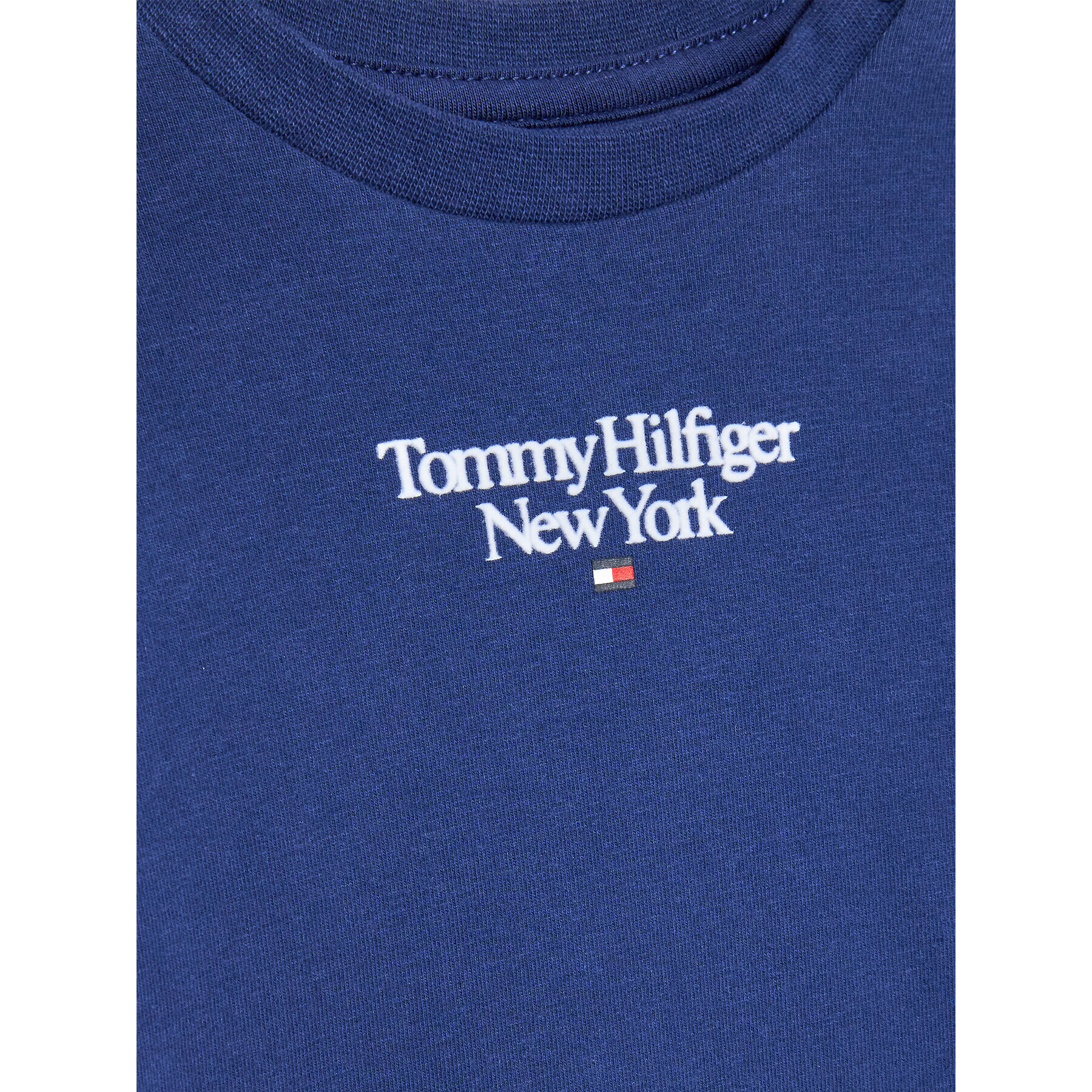 Tommy Hilfiger Bluză Graphic KN0KN01570 Bleumarin Regular Fit - Pled.ro