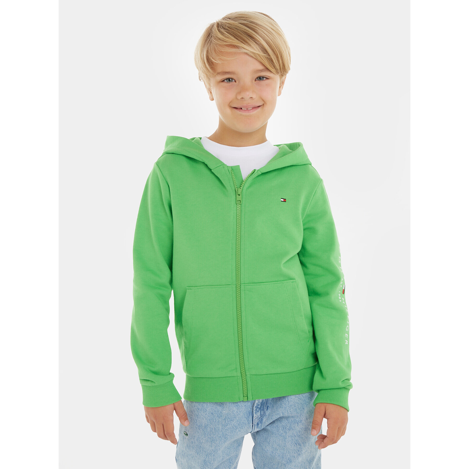 Tommy Hilfiger Bluză KS0KS00421 M Verde Regular Fit - Pled.ro