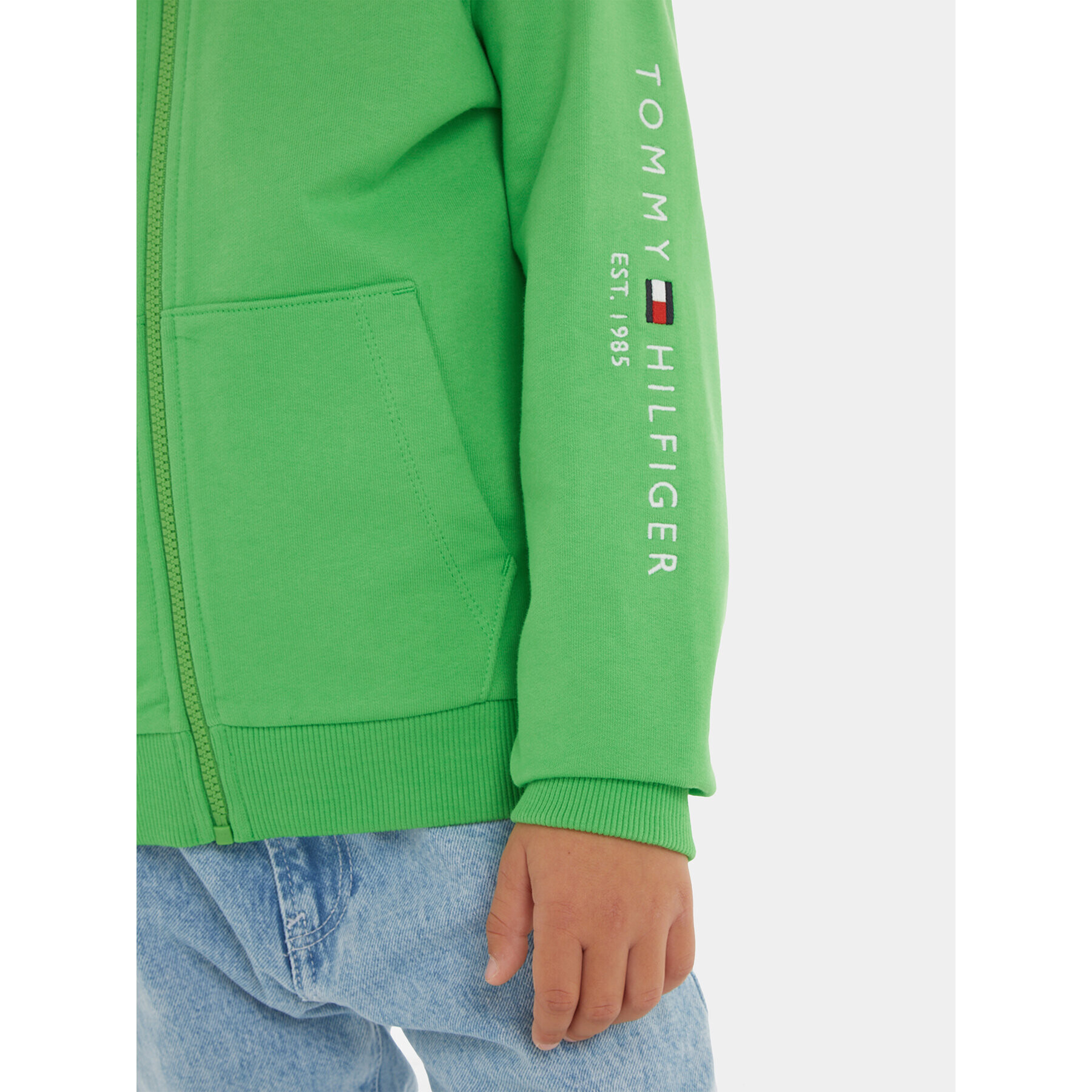 Tommy Hilfiger Bluză KS0KS00421 M Verde Regular Fit - Pled.ro