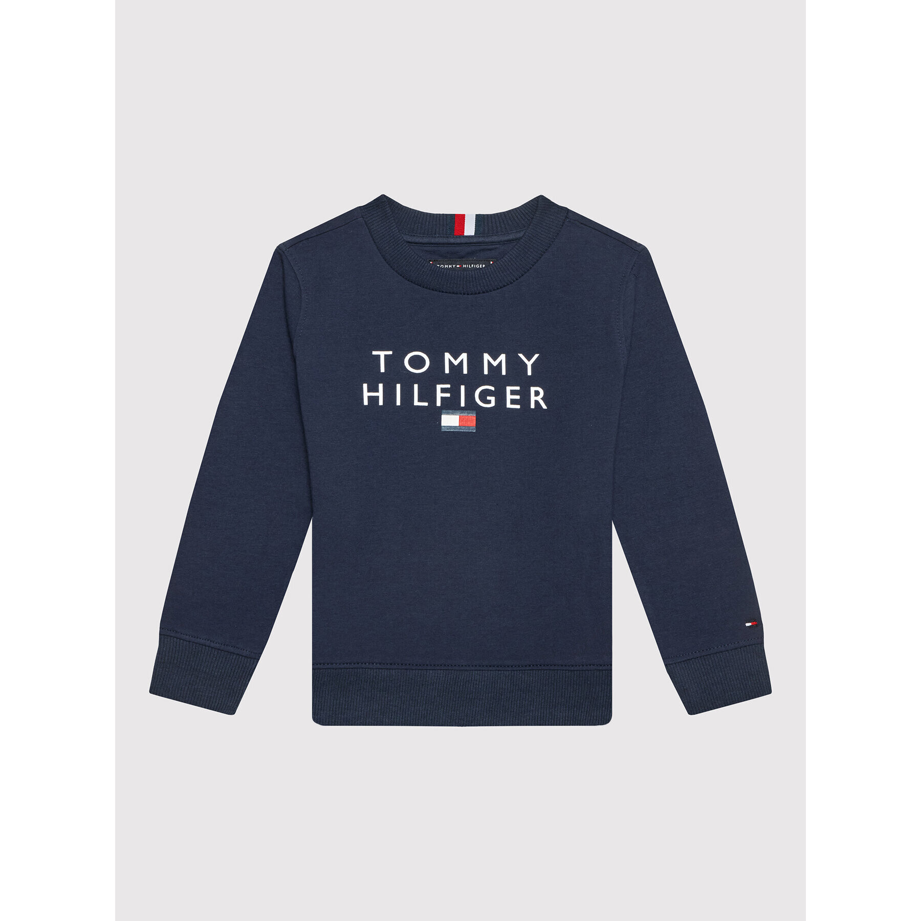 Tommy Hilfiger Bluză Logo KB0KB06897 D Bleumarin Regular Fit - Pled.ro