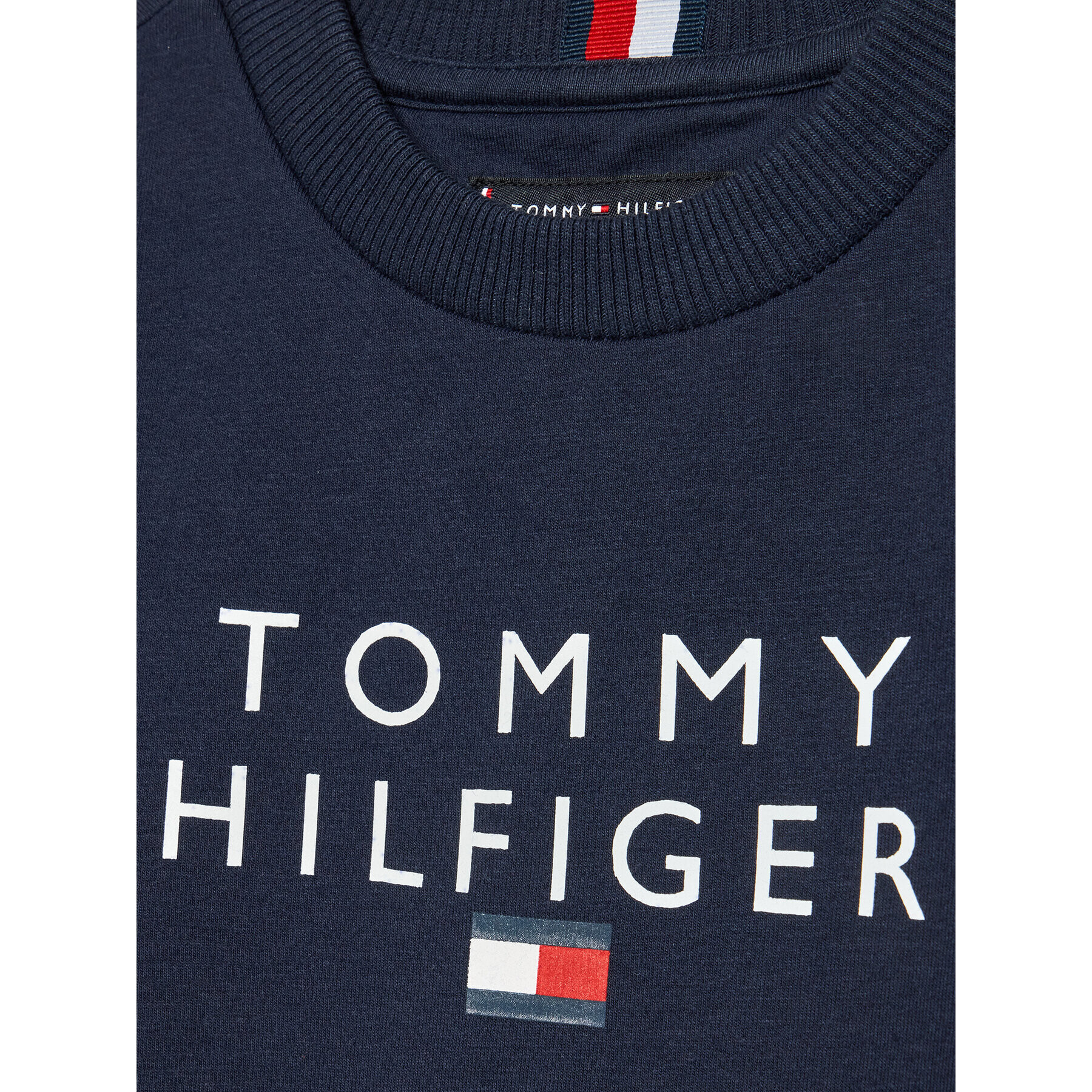 Tommy Hilfiger Bluză Logo KB0KB06897 D Bleumarin Regular Fit - Pled.ro