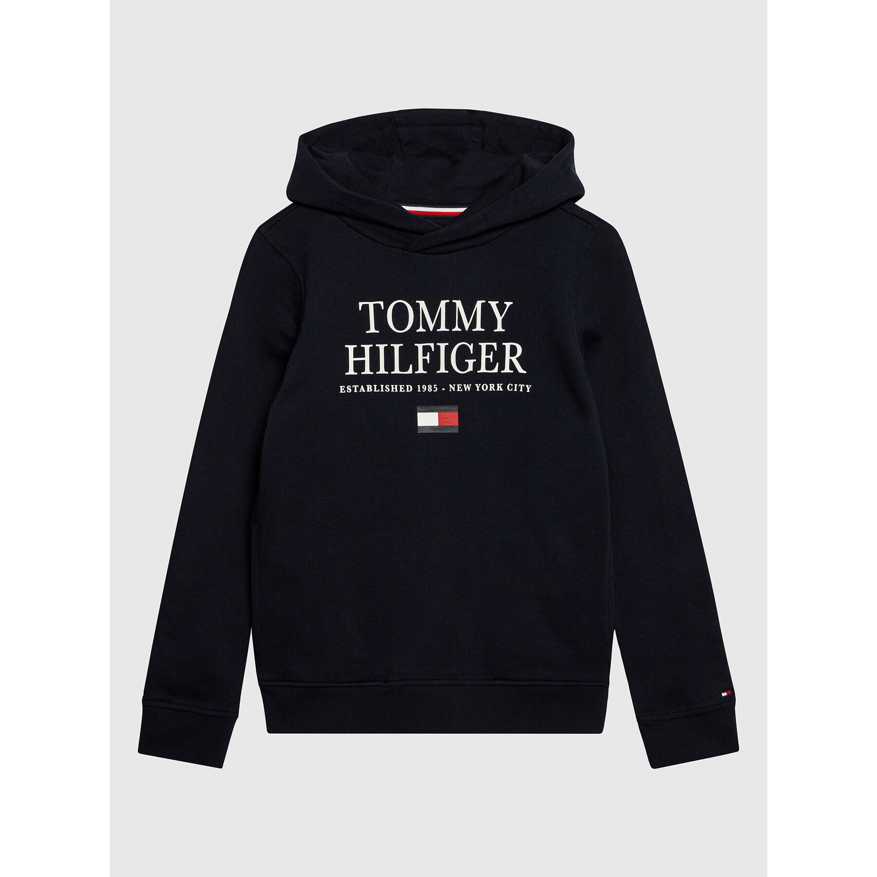 Tommy Hilfiger Bluză Logo KB0KB07027 D Bleumarin Regular Fit - Pled.ro