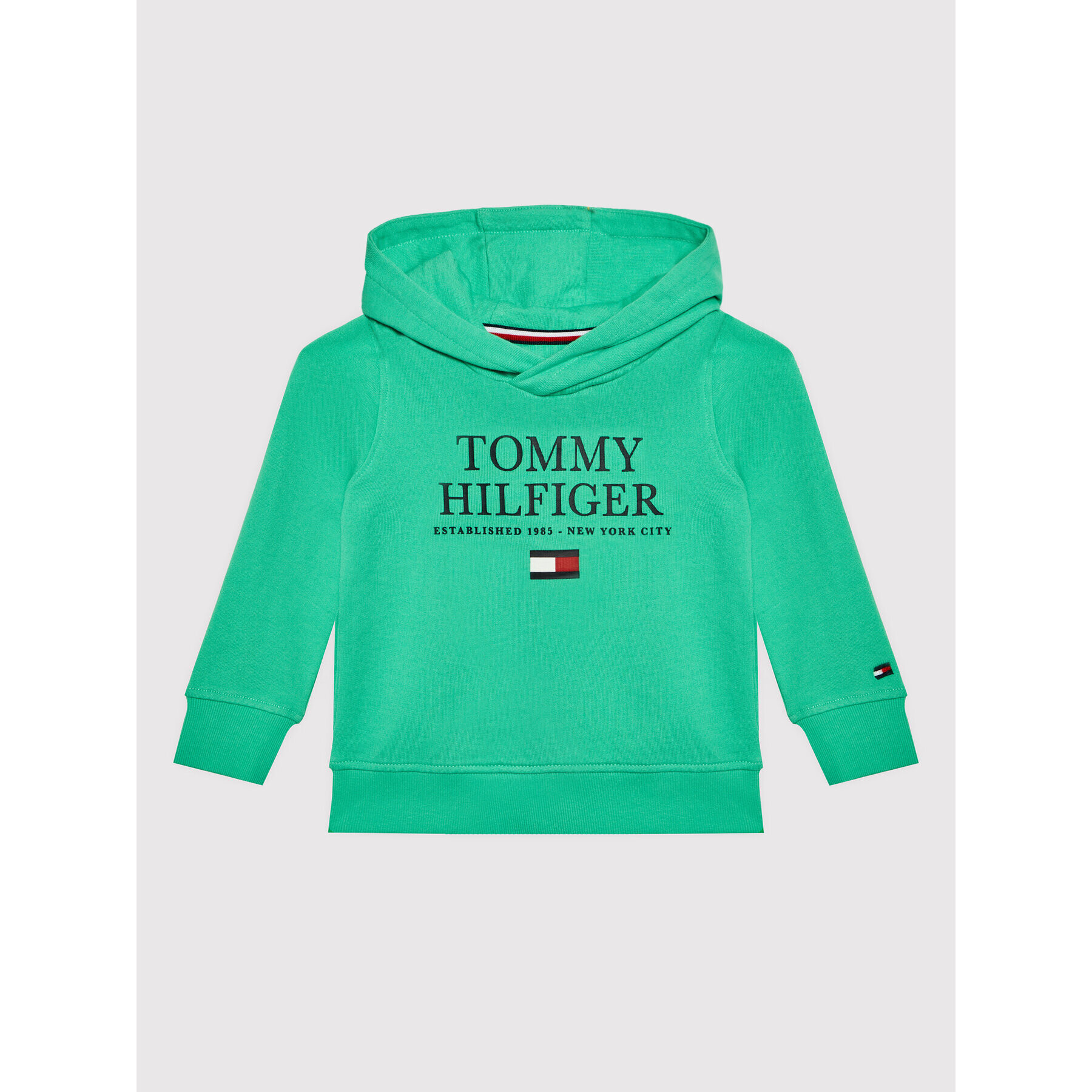 Tommy Hilfiger Bluză Logo KB0KB07027 D Verde Regular Fit - Pled.ro