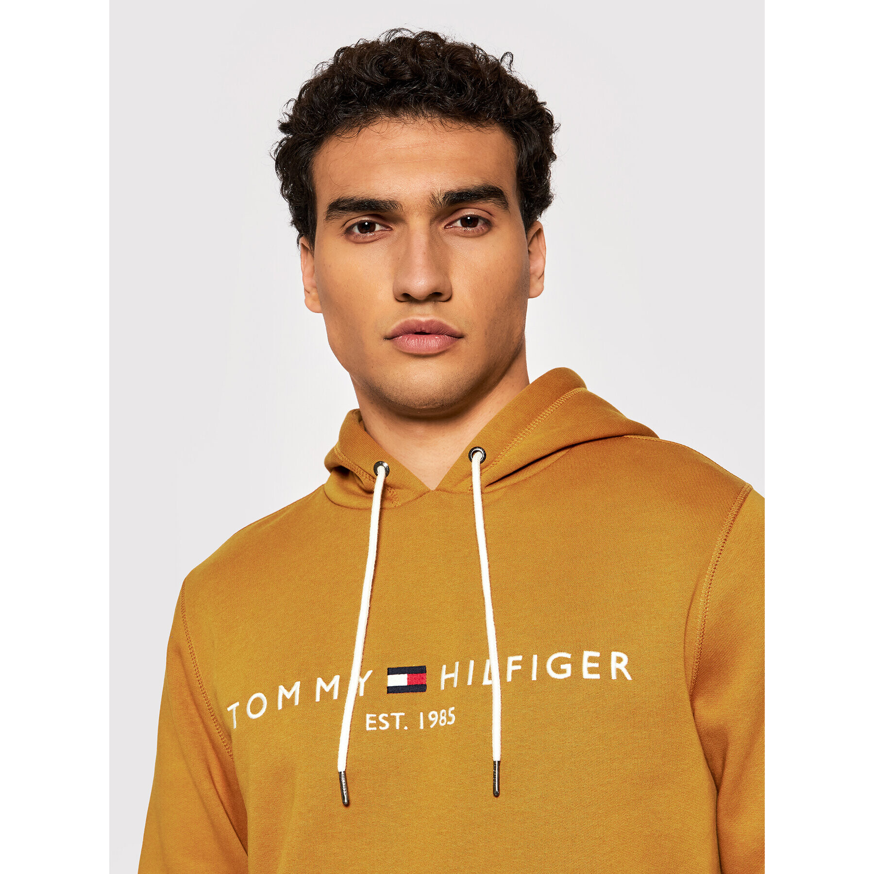 Tommy Hilfiger Bluză Logo MW0MW11599 Galben Regular Fit - Pled.ro