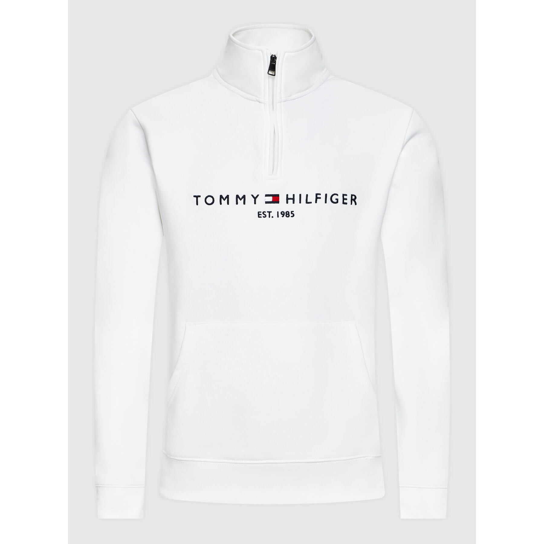 Tommy Hilfiger Bluză Logo MW0MW20954 Alb Regular Fit - Pled.ro