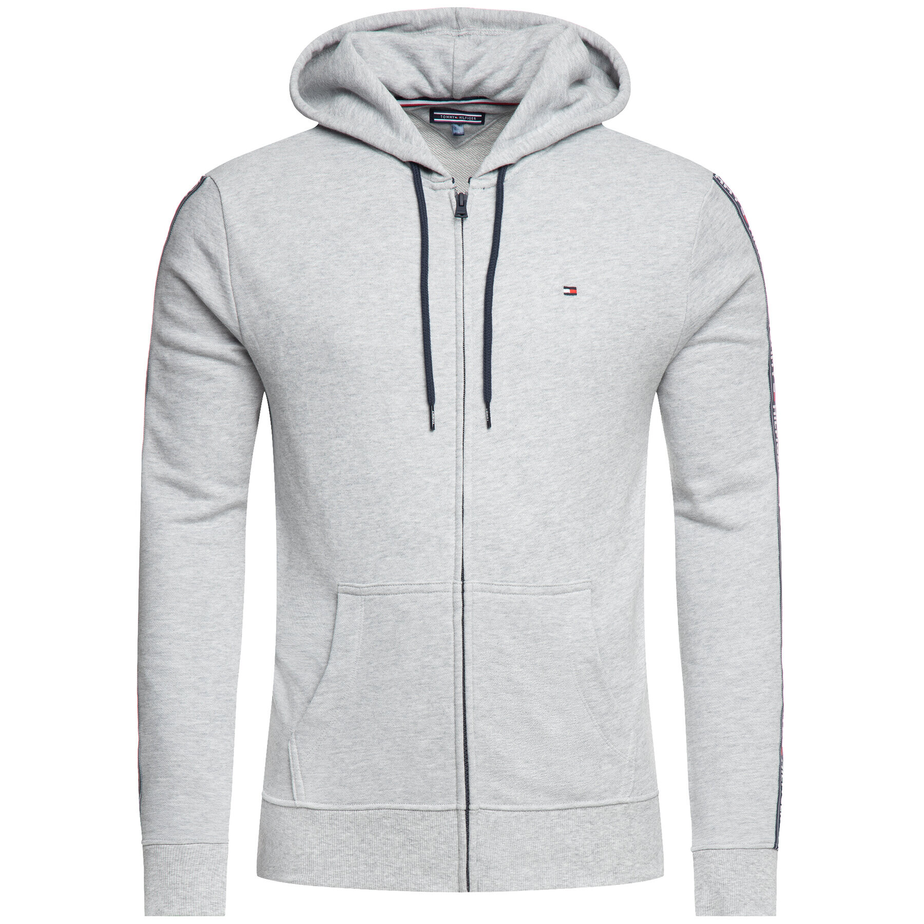 Tommy Hilfiger Bluză Logo UM0UM00708 Gri Regular Fit - Pled.ro