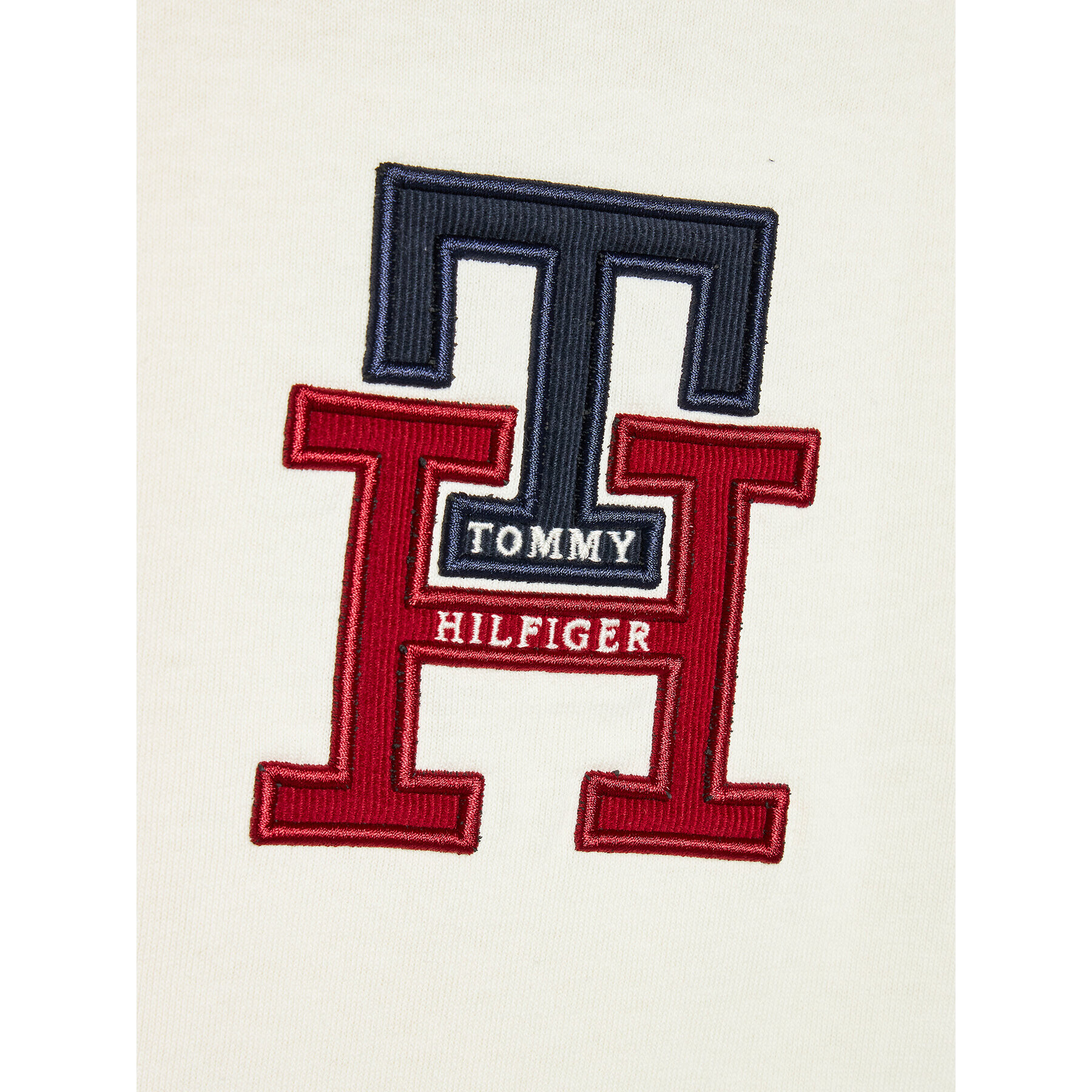 Tommy Hilfiger Bluză Lux Monogram KB0KB07801 M Écru Regular Fit - Pled.ro