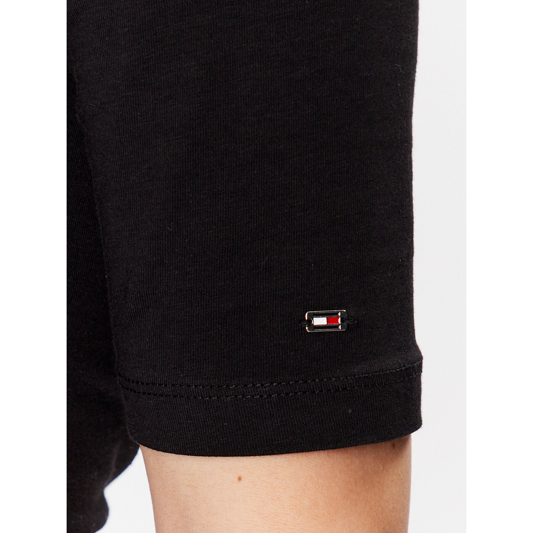 Tommy Hilfiger Bluză Modern WW0WW37859 Negru Slim Fit - Pled.ro