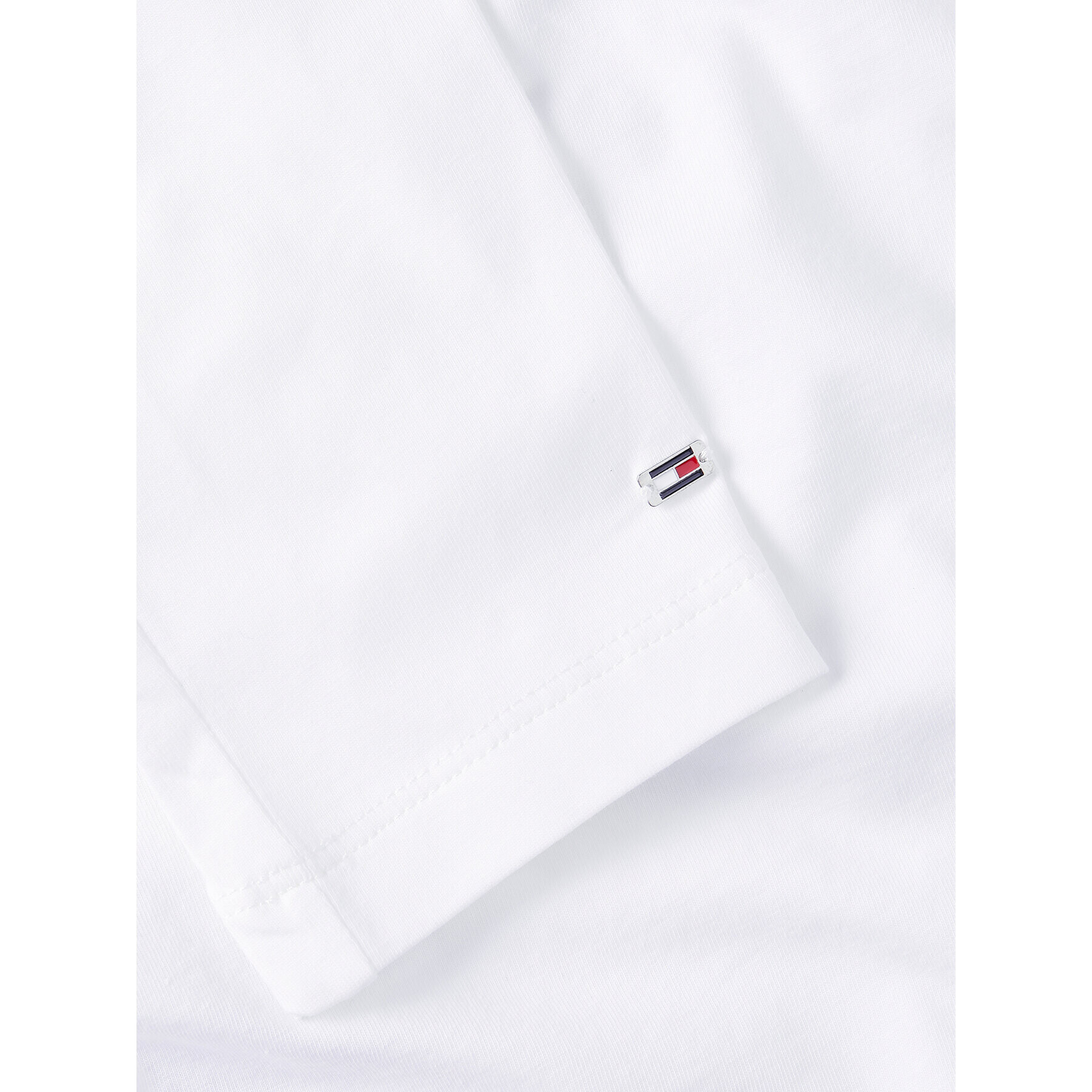 Tommy Hilfiger Bluză Modern WW0WW39147 Alb Slim Fit - Pled.ro