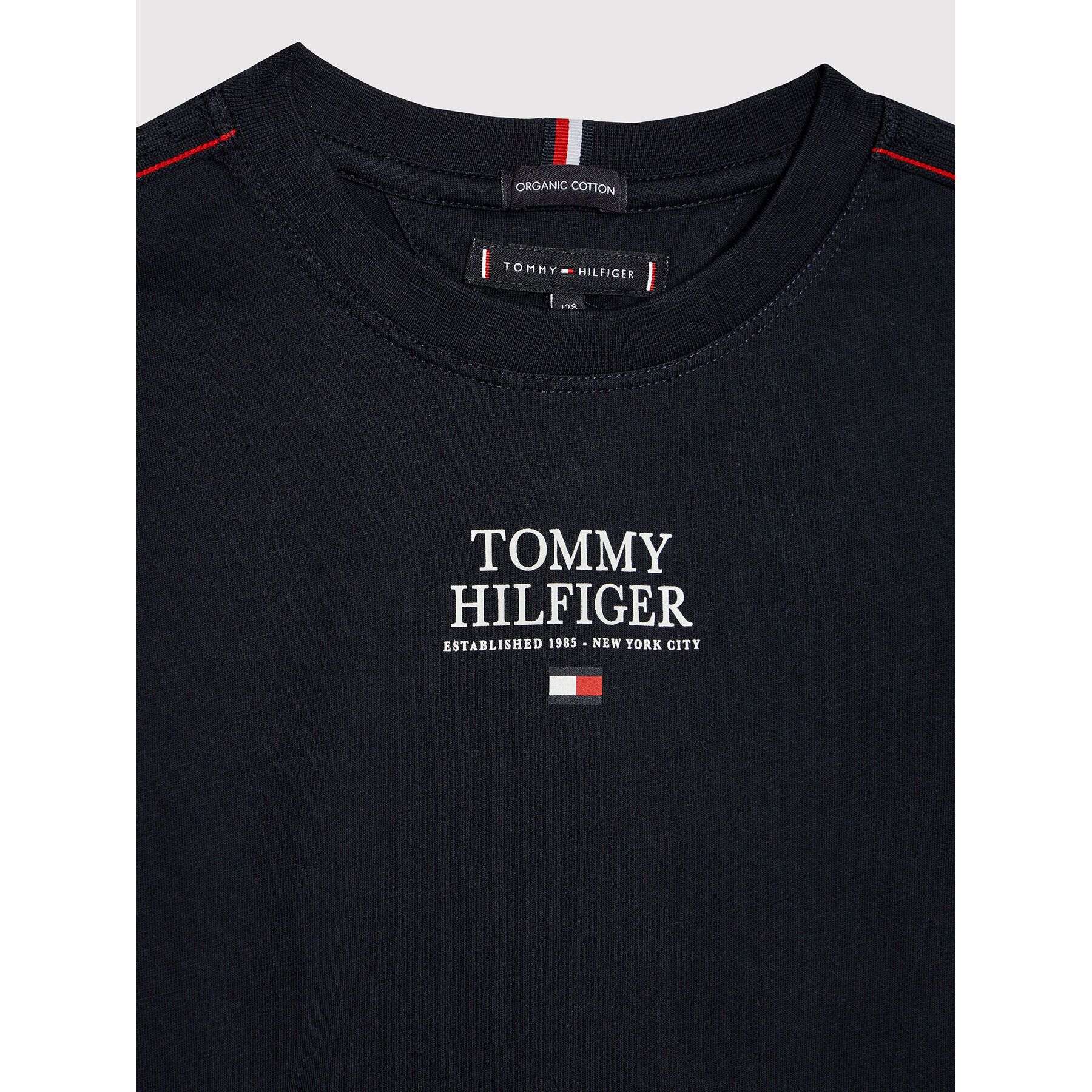 Tommy Hilfiger Bluză Msw Tape Th Logo KB0KB07075 D Bleumarin Regular Fit - Pled.ro