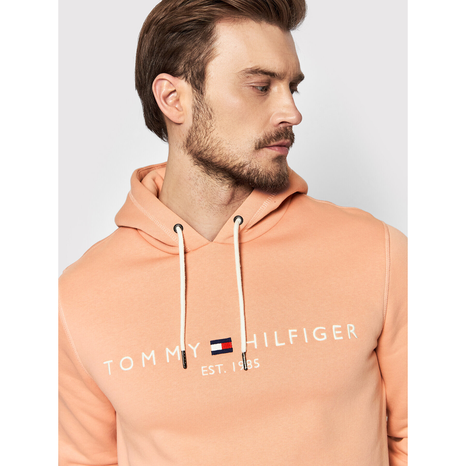 Tommy Hilfiger Bluză MW0MW11599 Portocaliu Regular Fit - Pled.ro