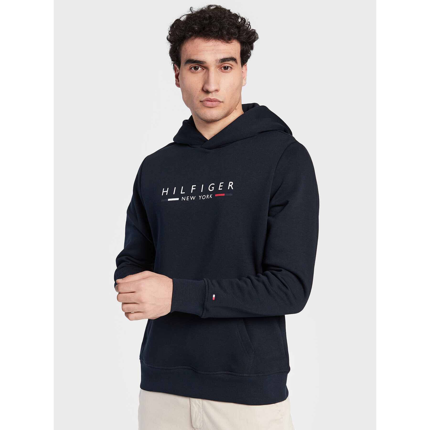 Tommy Hilfiger Bluză New York MW0MW29301 Bleumarin Regular Fit - Pled.ro