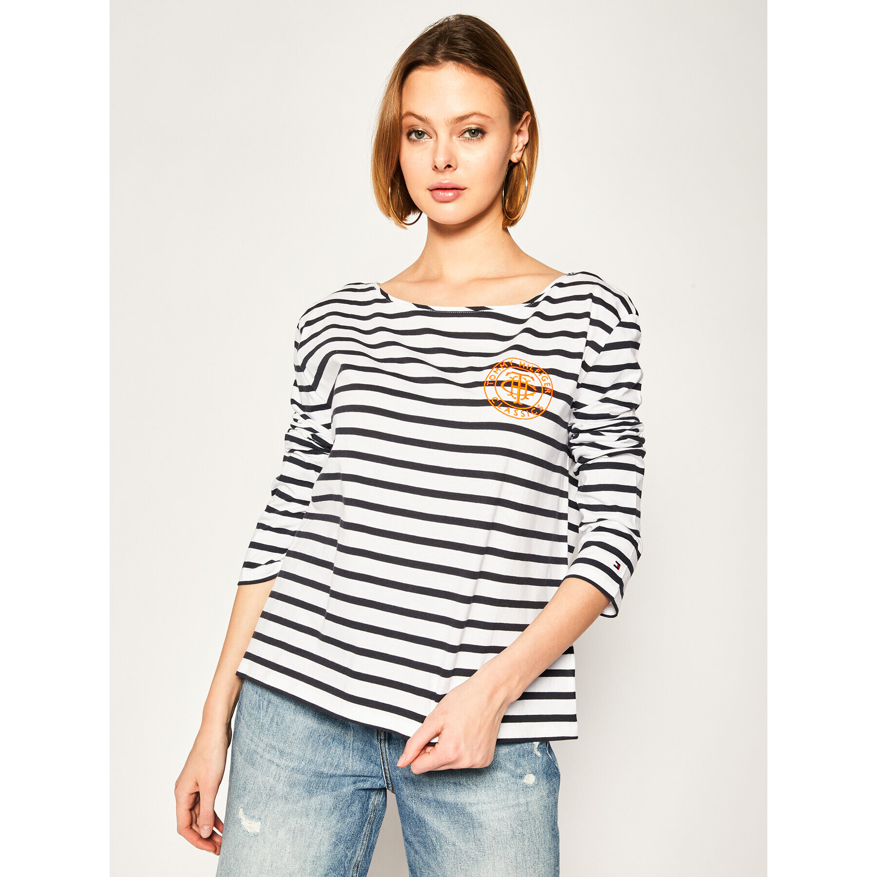 Tommy Hilfiger Bluză Th Essential Tee WW0WW27138 Colorat Relaxed Fit - Pled.ro