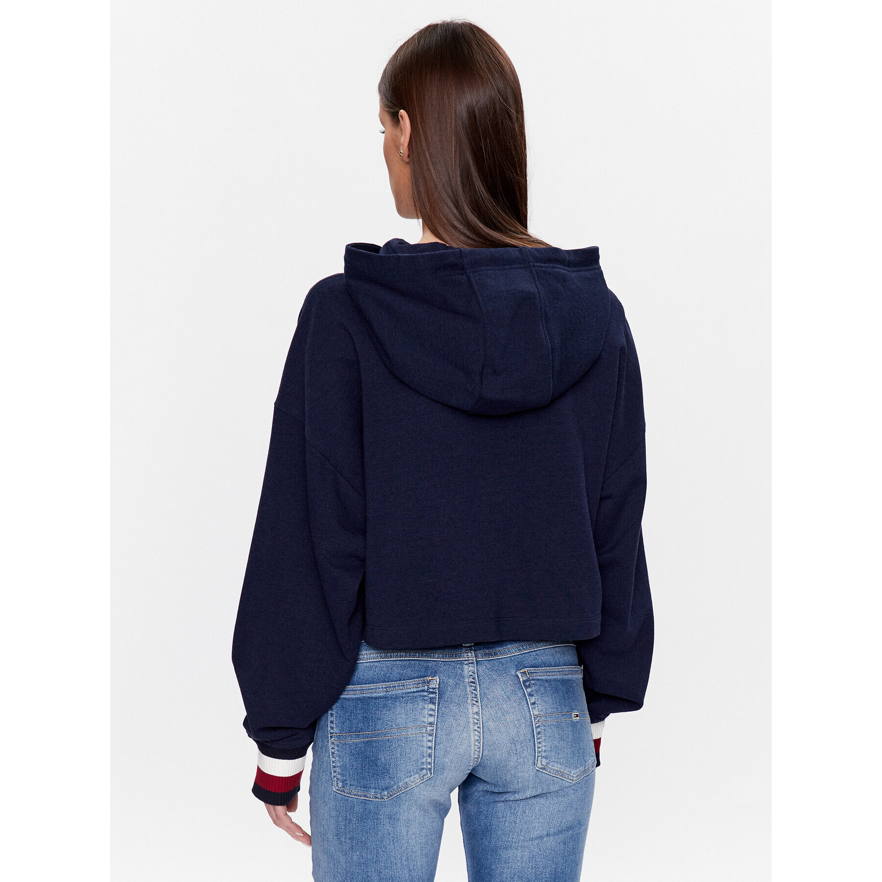 Tommy Hilfiger Bluză ThxSm WW0WW38984 Bleumarin Relaxed Fit - Pled.ro