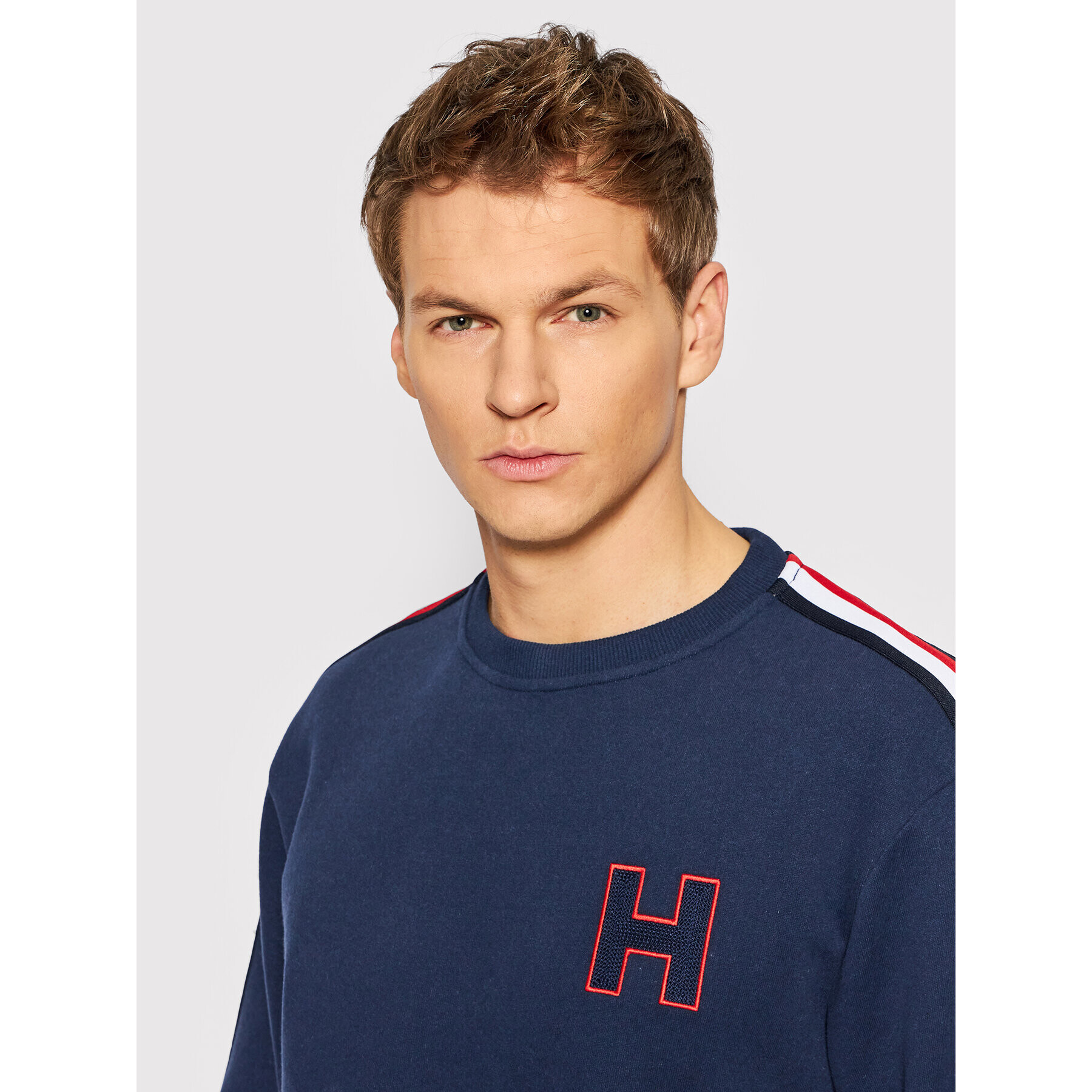 Tommy Hilfiger Bluză Track Top UM0UM02370 Bleumarin Regular Fit - Pled.ro