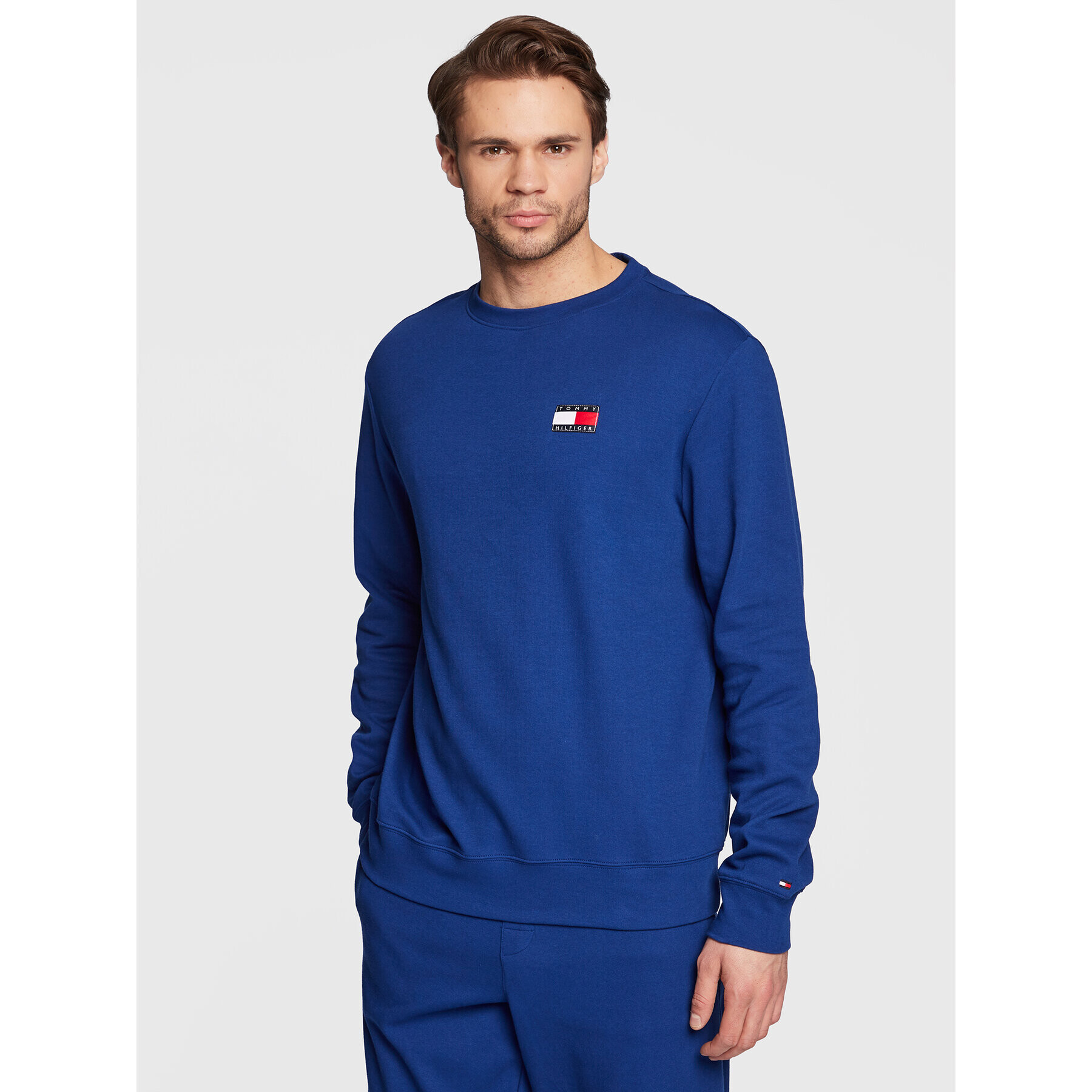 Tommy Hilfiger Bluză UM0UM02626 Albastru Loose Fit - Pled.ro