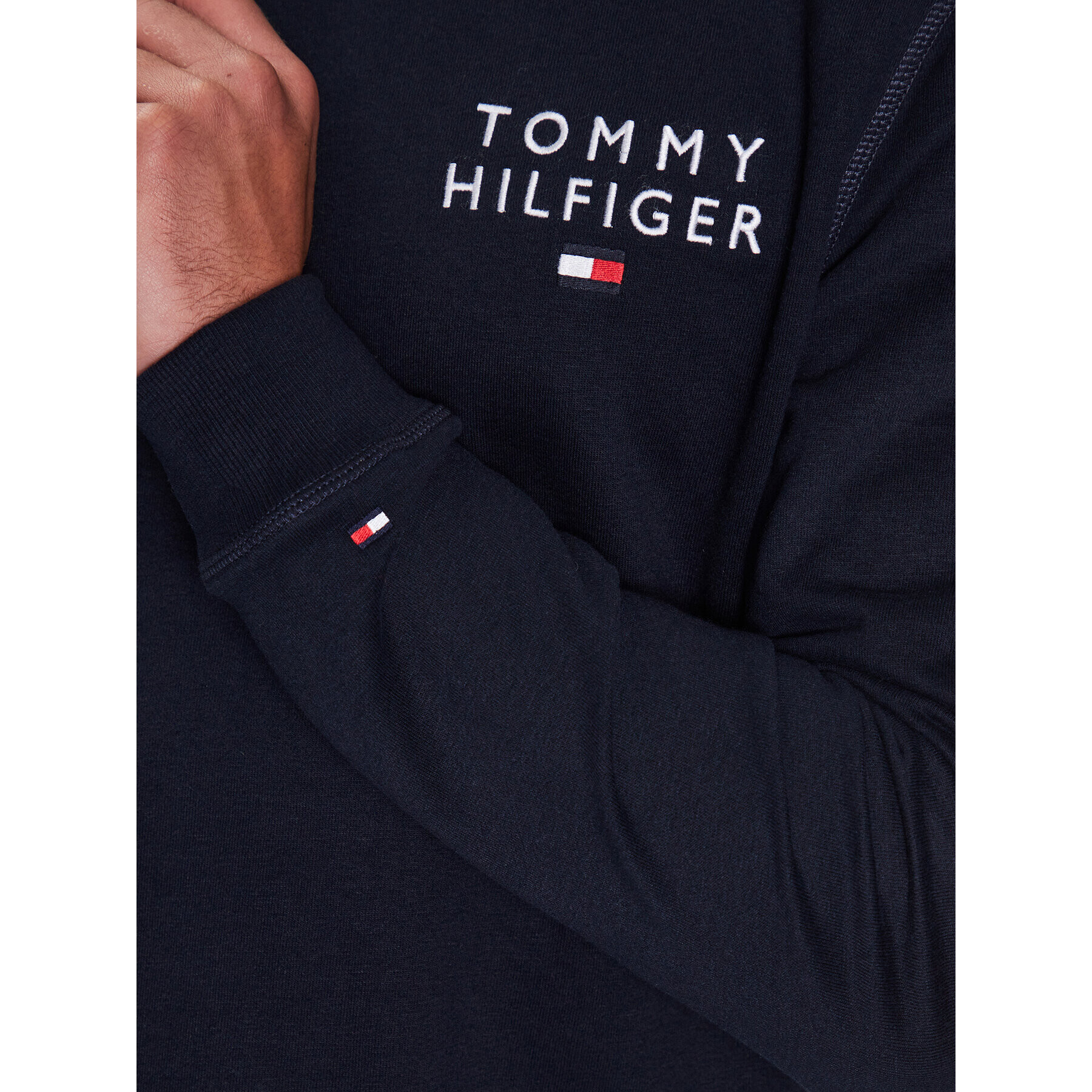 Tommy Hilfiger Bluză UM0UM02878 Bleumarin Regular Fit - Pled.ro