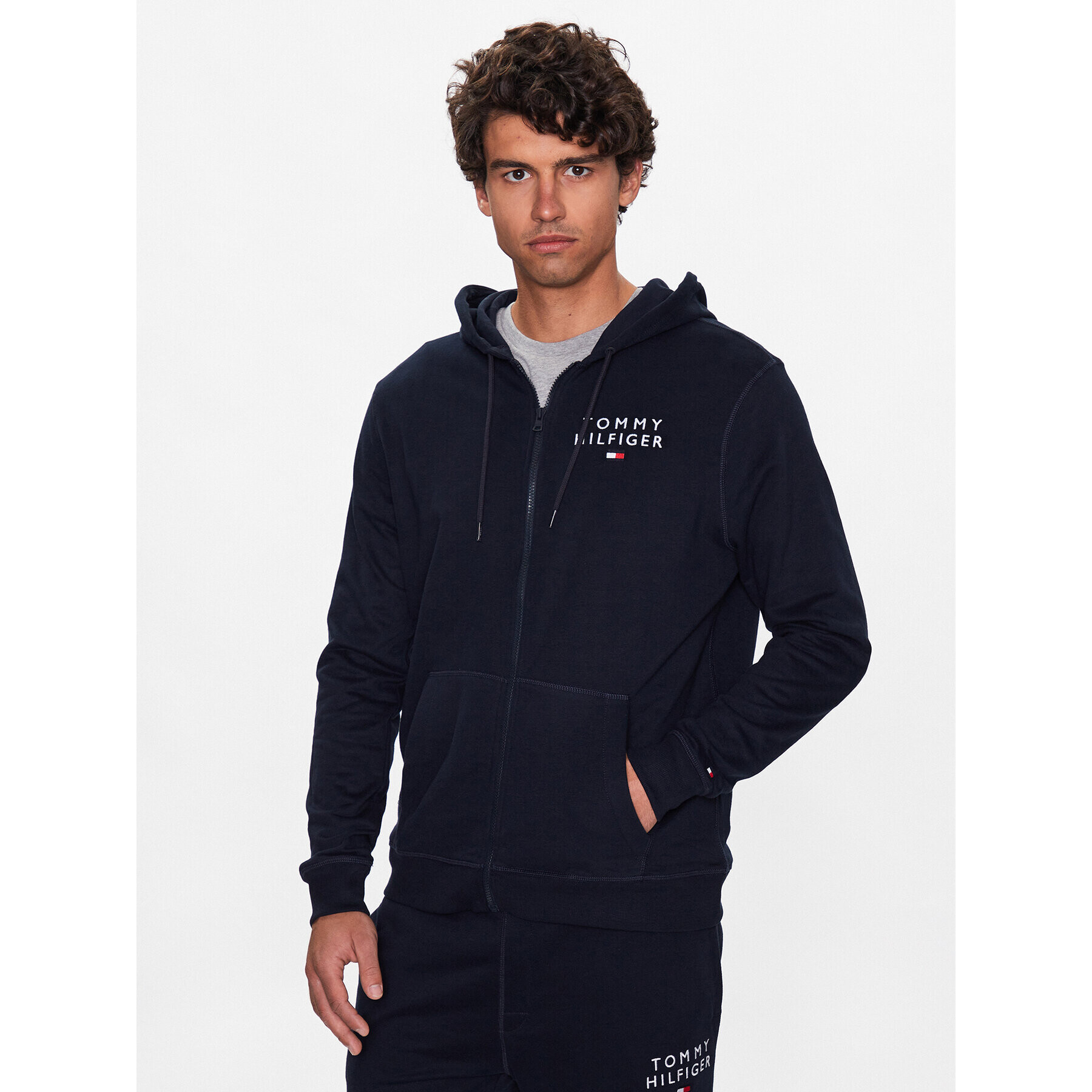 Tommy Hilfiger Bluză UM0UM02879 Bleumarin Regular Fit - Pled.ro