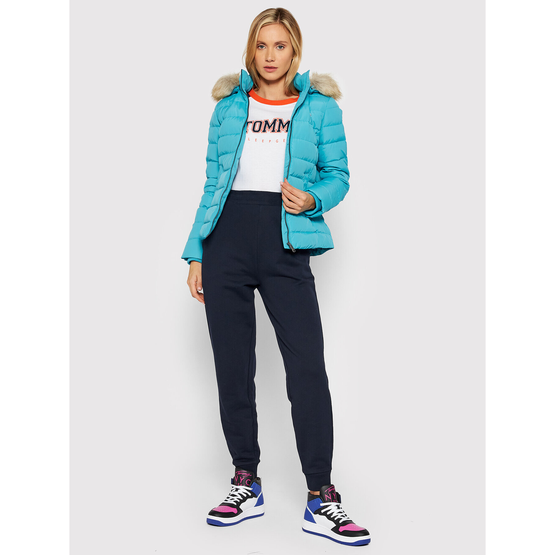 Tommy Hilfiger Bluză UW0UW03211 Colorat Regular Fit - Pled.ro