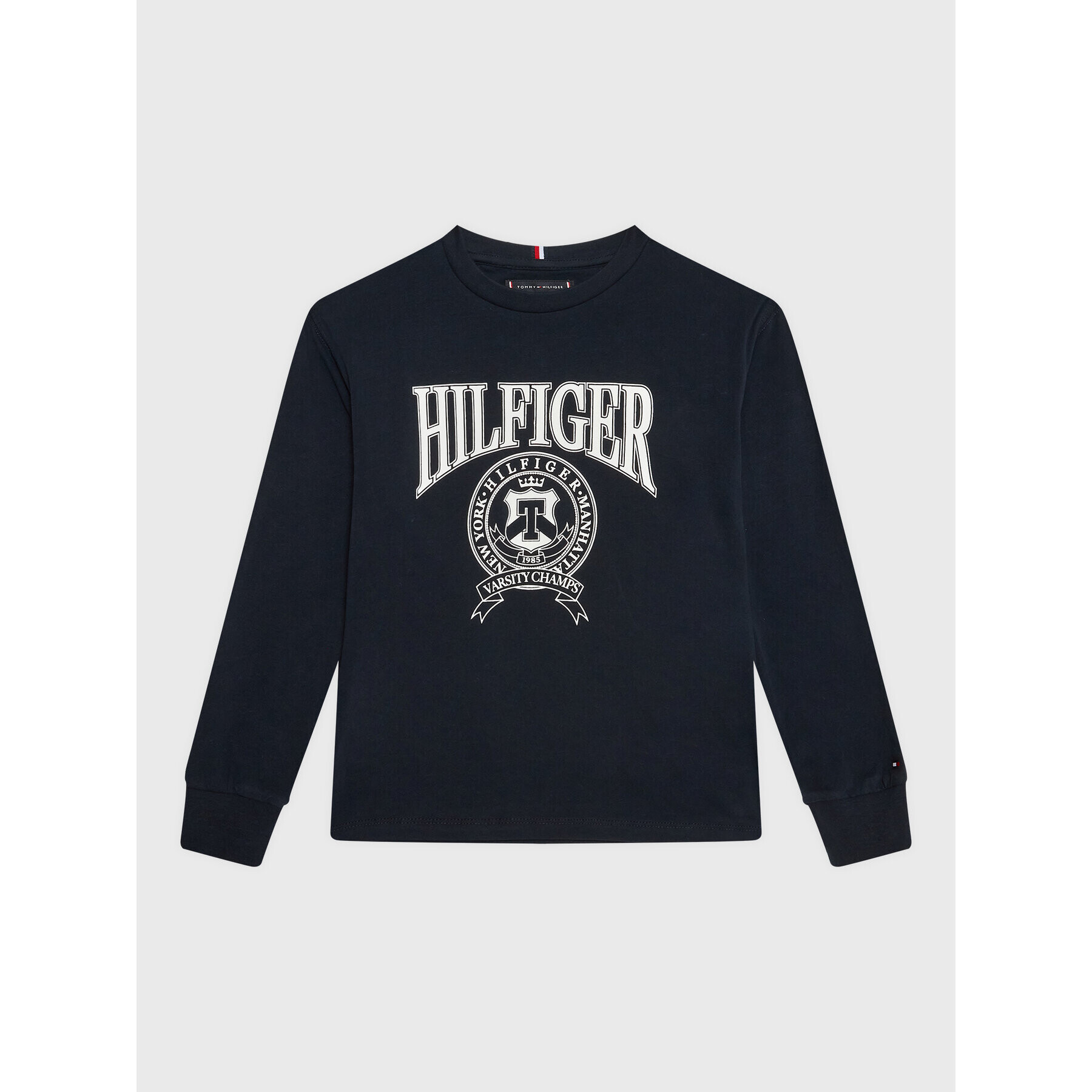 Tommy Hilfiger Bluză Varsity KB0KB08024 D Bleumarin Regular Fit - Pled.ro