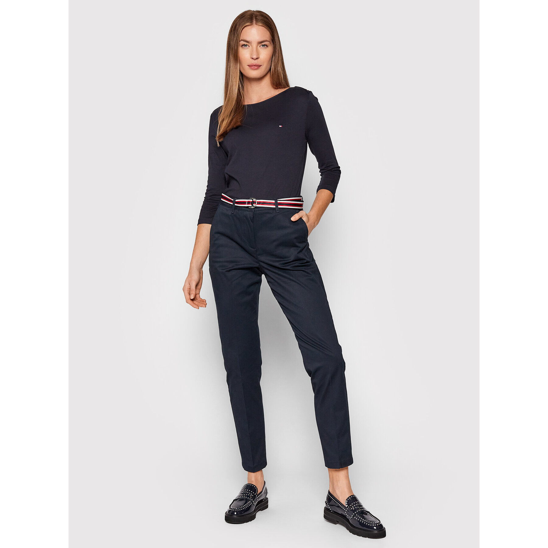 Tommy Hilfiger Bluză WW0WW31669 Bleumarin Slim Fit - Pled.ro