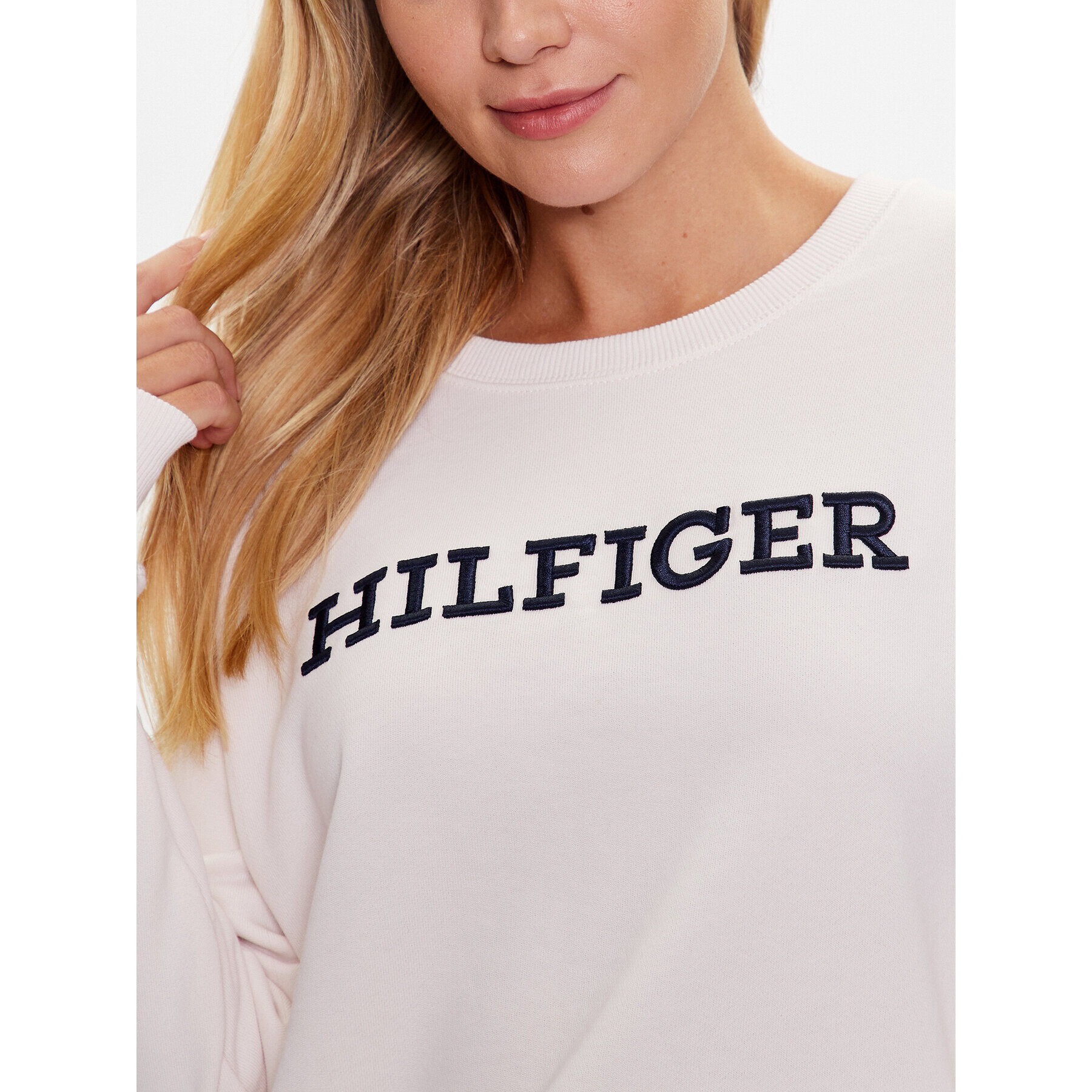 Tommy Hilfiger Bluză WW0WW38860 Écru Regular Fit - Pled.ro