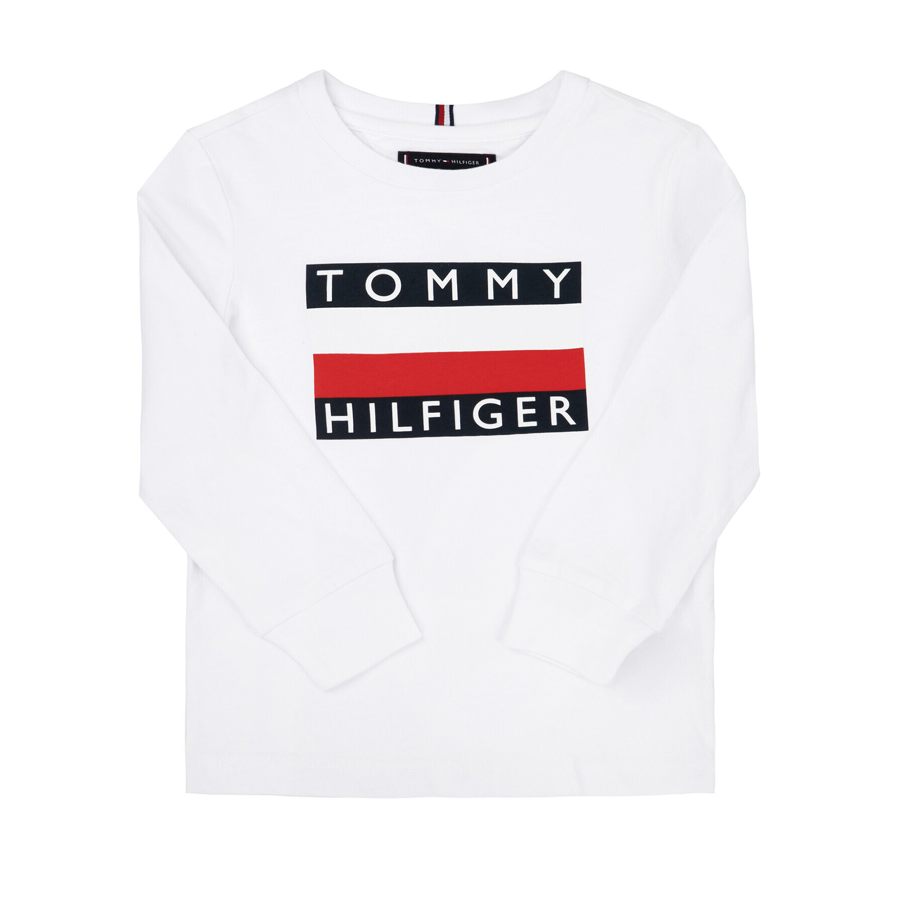 Tommy Hilfiger Bluză Essential KB0KB05426 D Alb Regular Fit - Pled.ro