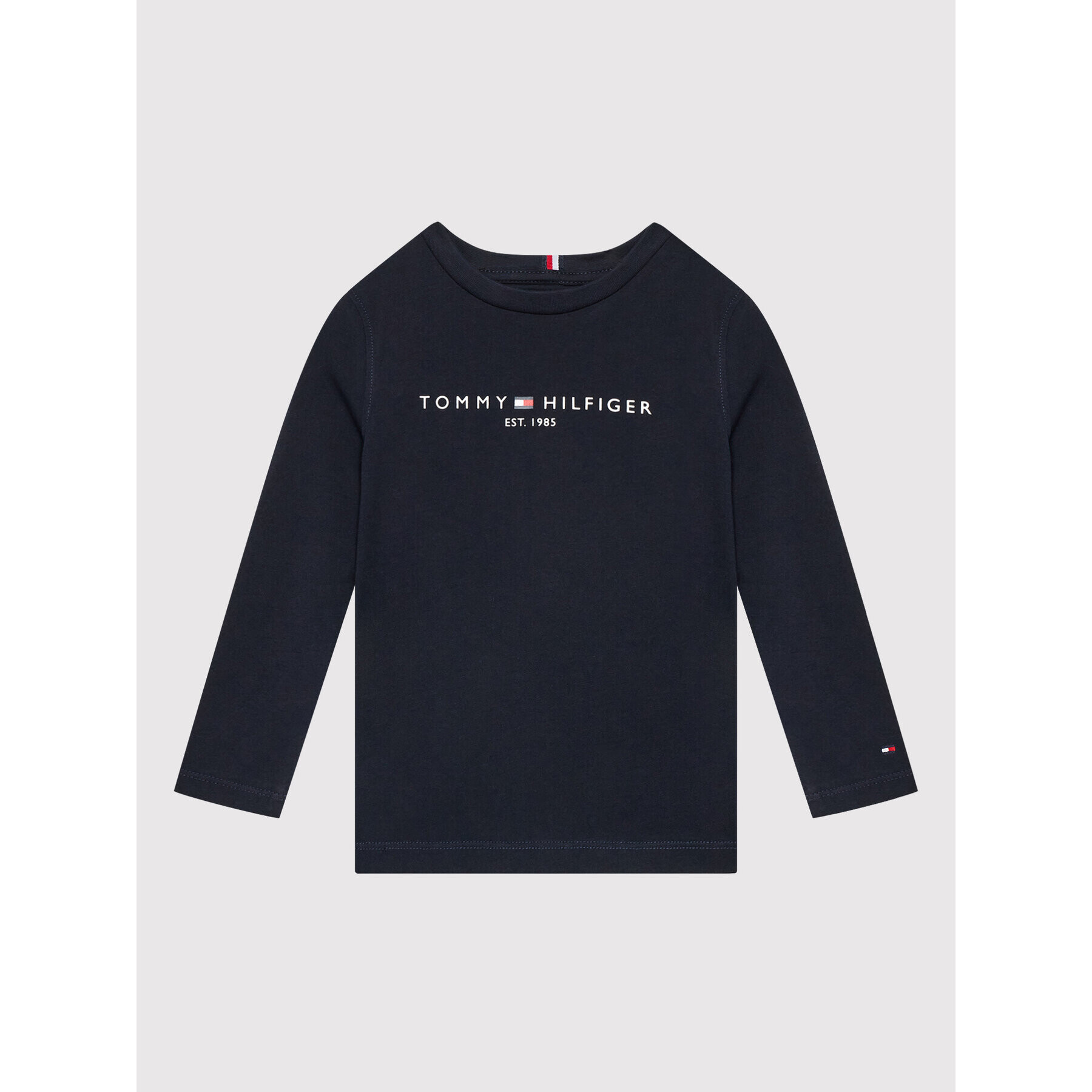 Tommy Hilfiger Bluză Essential KS0KS00202 Bleumarin Regular Fit - Pled.ro