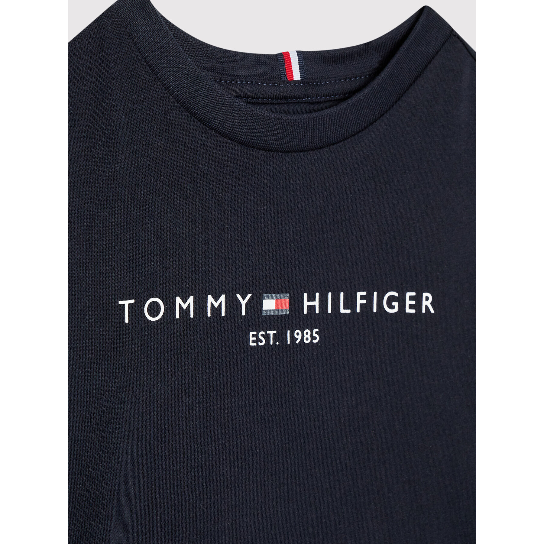 Tommy Hilfiger Bluză Essential KS0KS00202 Bleumarin Regular Fit - Pled.ro