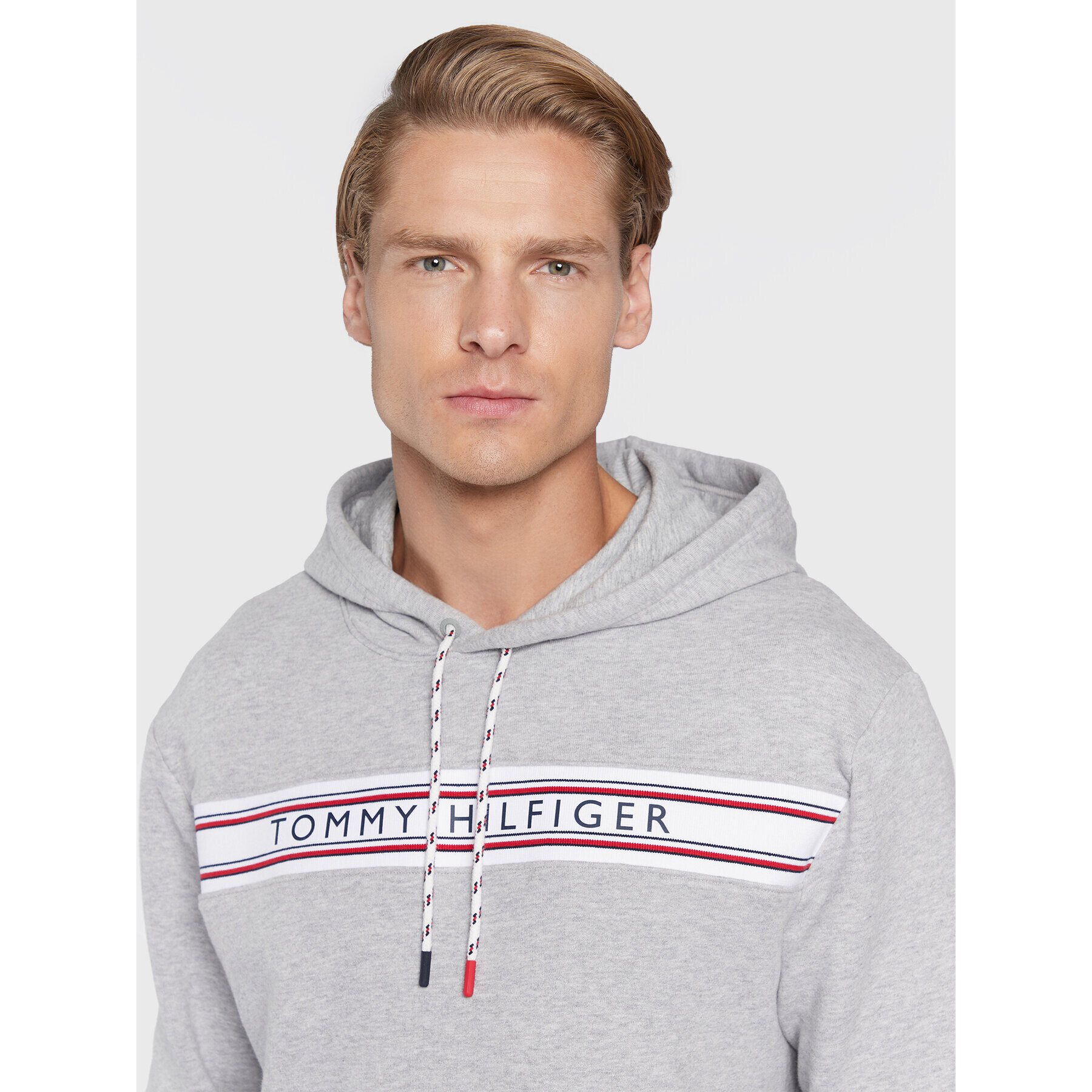 Tommy Hilfiger Bluză UM0UM02427 Gri Regular Fit - Pled.ro