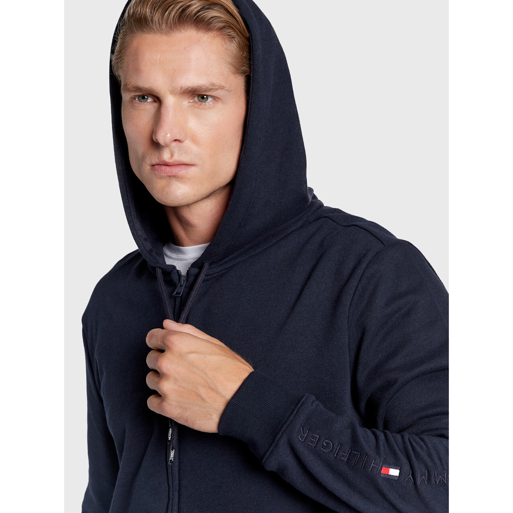 Tommy Hilfiger Bluză UM0UM02625 Bleumarin Relaxed Fit - Pled.ro