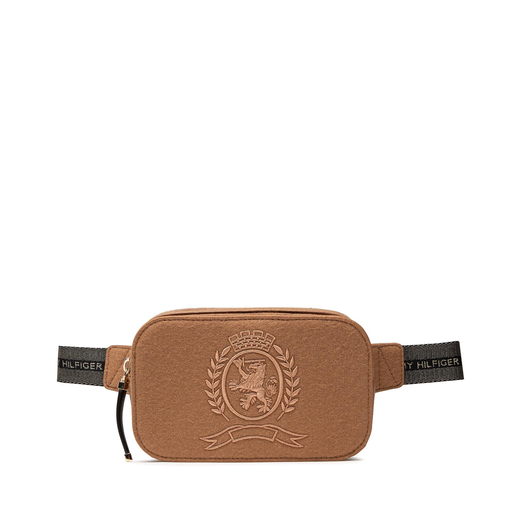 Tommy Hilfiger Borsetă Iconic Tommy Bumbag Embr Crest AW0AW10769 Maro - Pled.ro