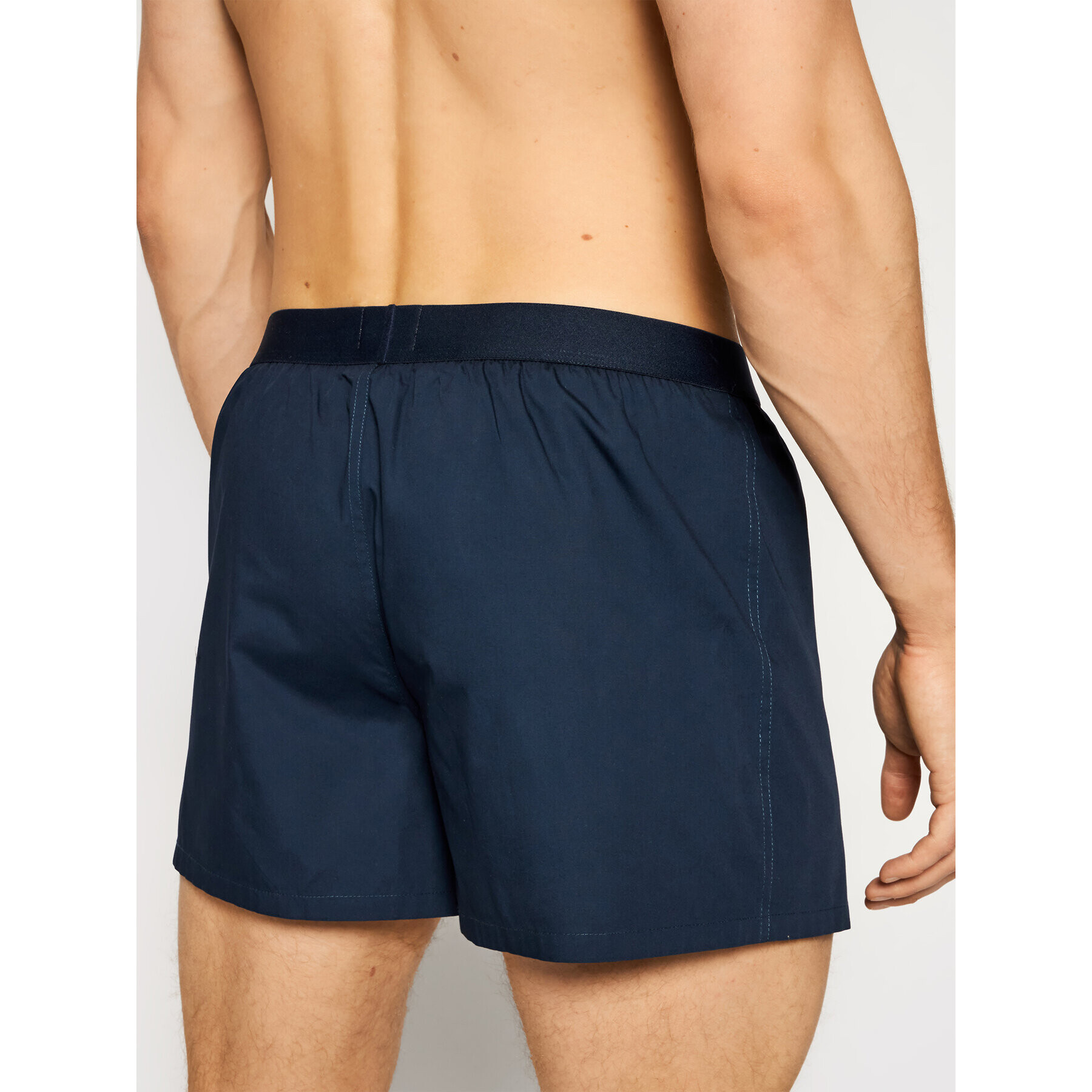 Tommy Hilfiger Boxeri Cotton Woven Boxer Icon 1U87905489 Bleumarin - Pled.ro