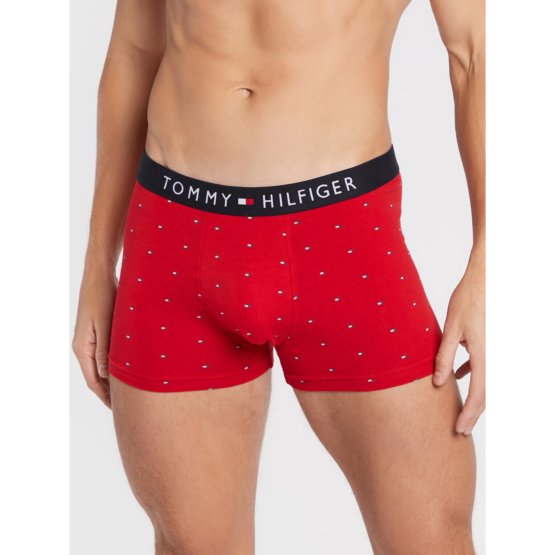 Tommy Hilfiger Boxeri Print UM0UM01831 Roșu - Pled.ro