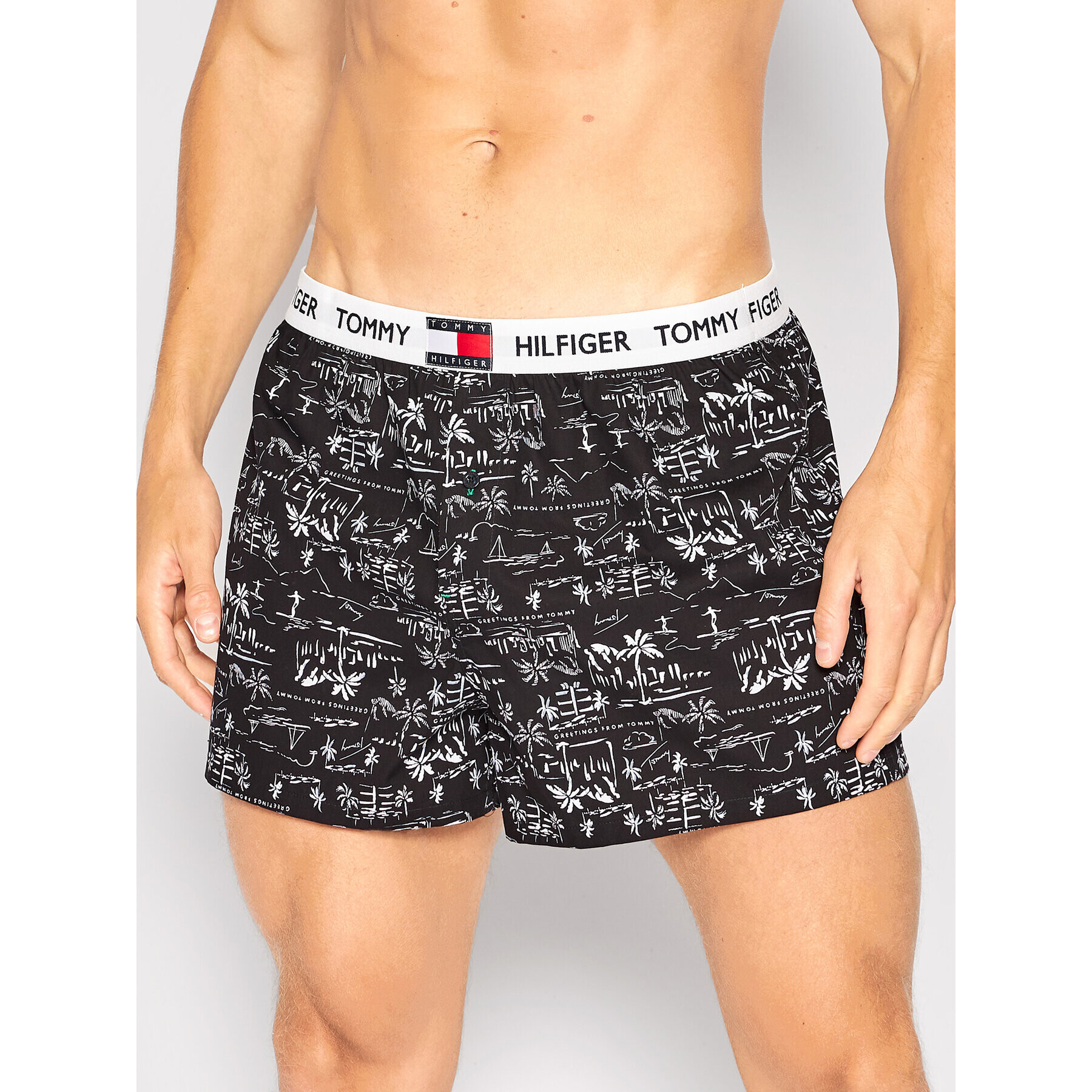 Tommy Hilfiger Boxeri UM0UM02175 Negru - Pled.ro