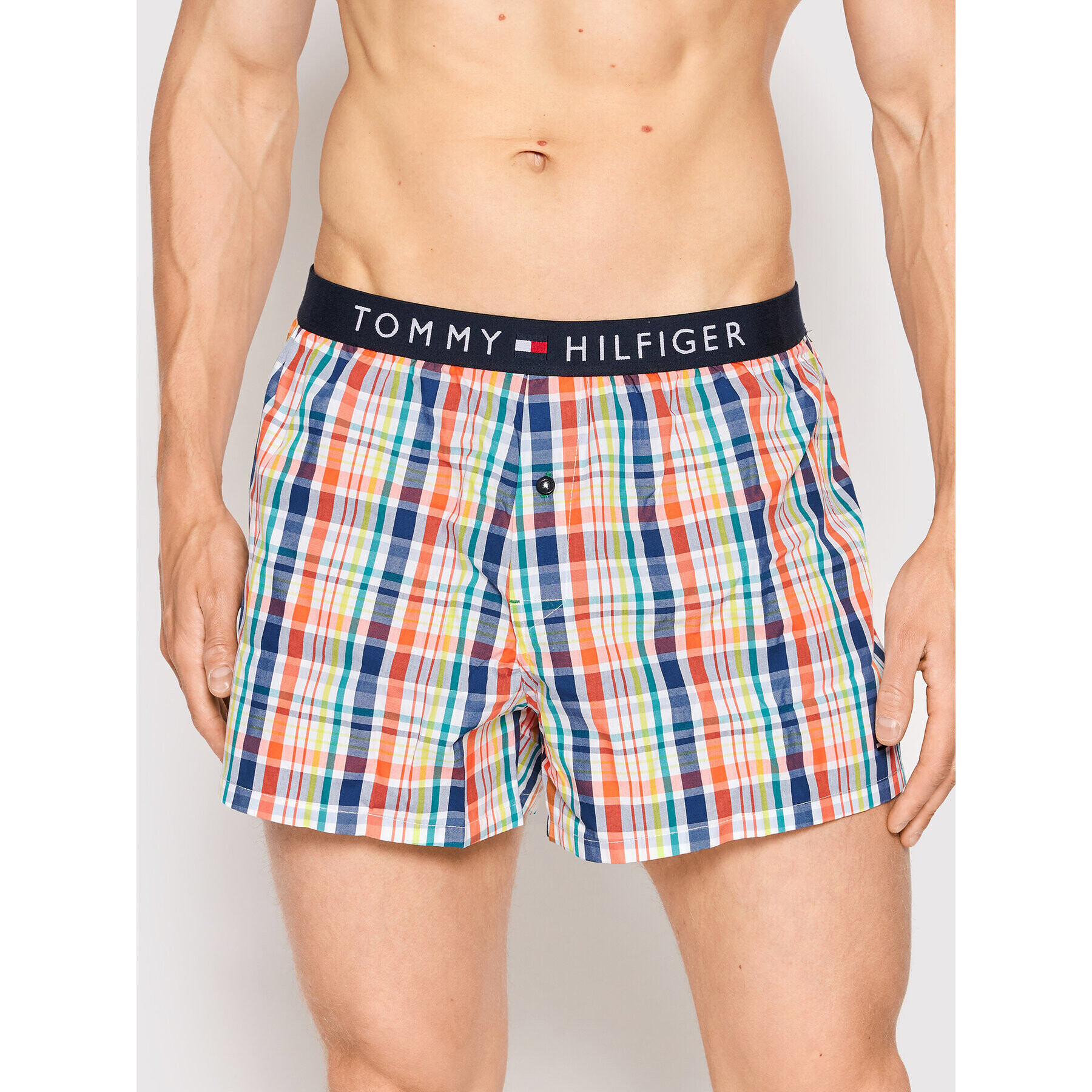 Tommy Hilfiger Boxeri Woven Boxer Print UM0UM01827 Colorat - Pled.ro