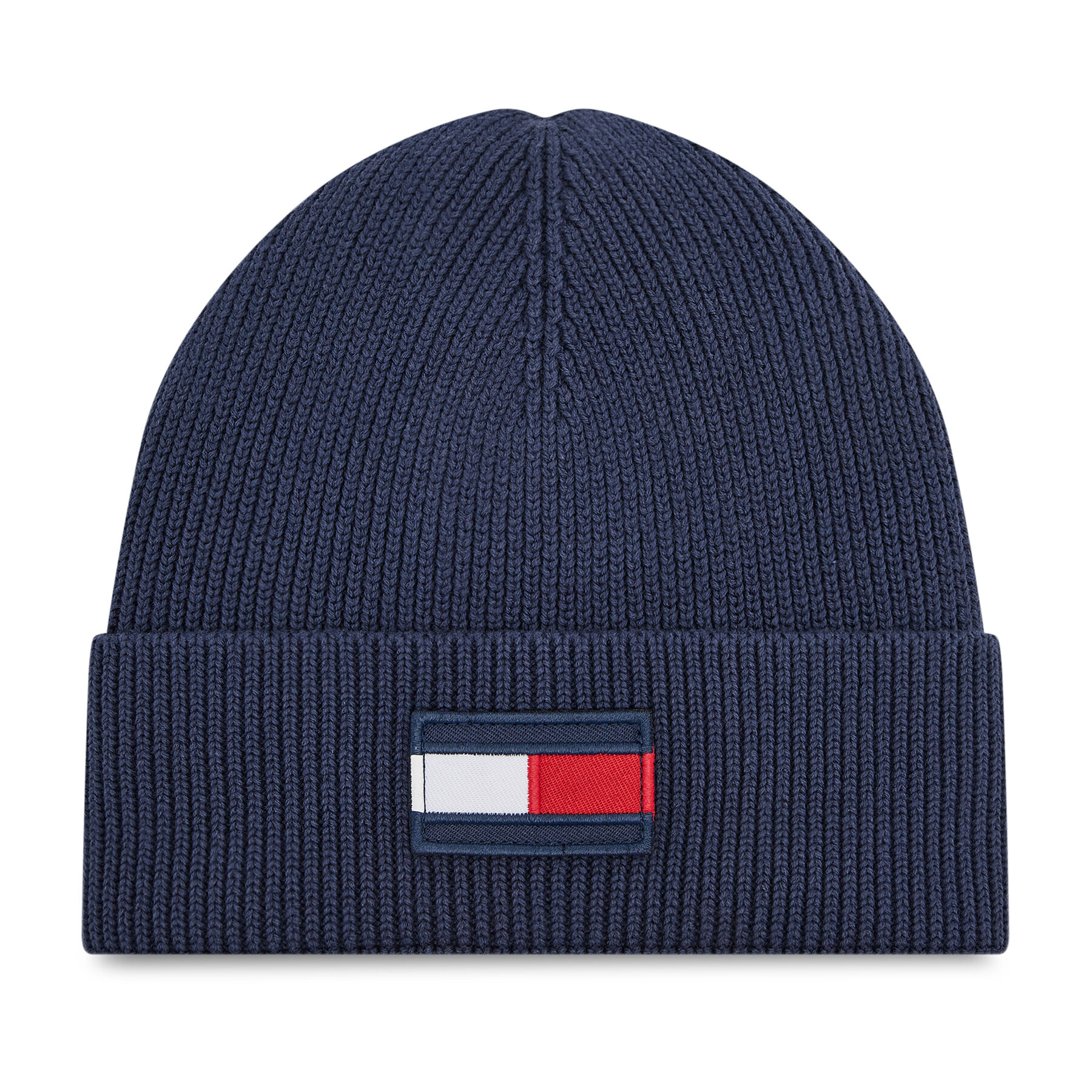 Tommy Hilfiger Căciulă Big Flag Beanie AU0AU01175 Bleumarin - Pled.ro