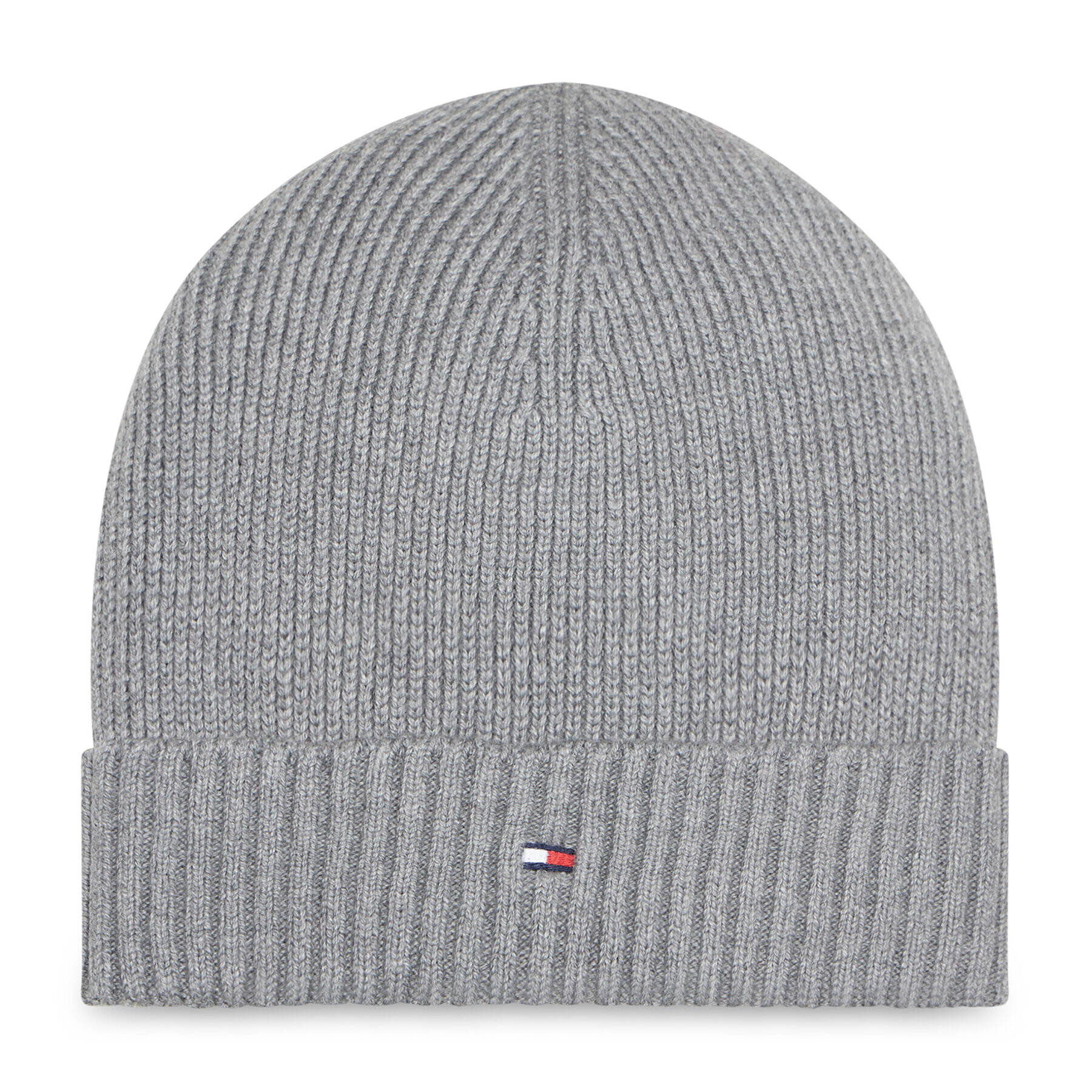 Tommy Hilfiger Căciulă Essential Flag Beanie AM0AM10337 Gri - Pled.ro