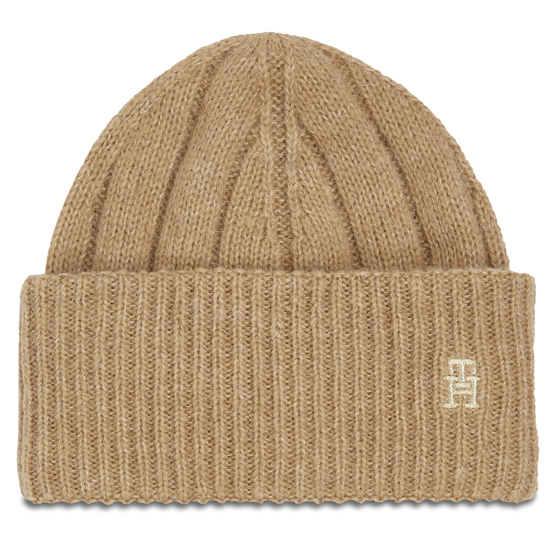 Tommy Hilfiger Căciulă Th Timeless Beanie AW0AW15307 Bej - Pled.ro