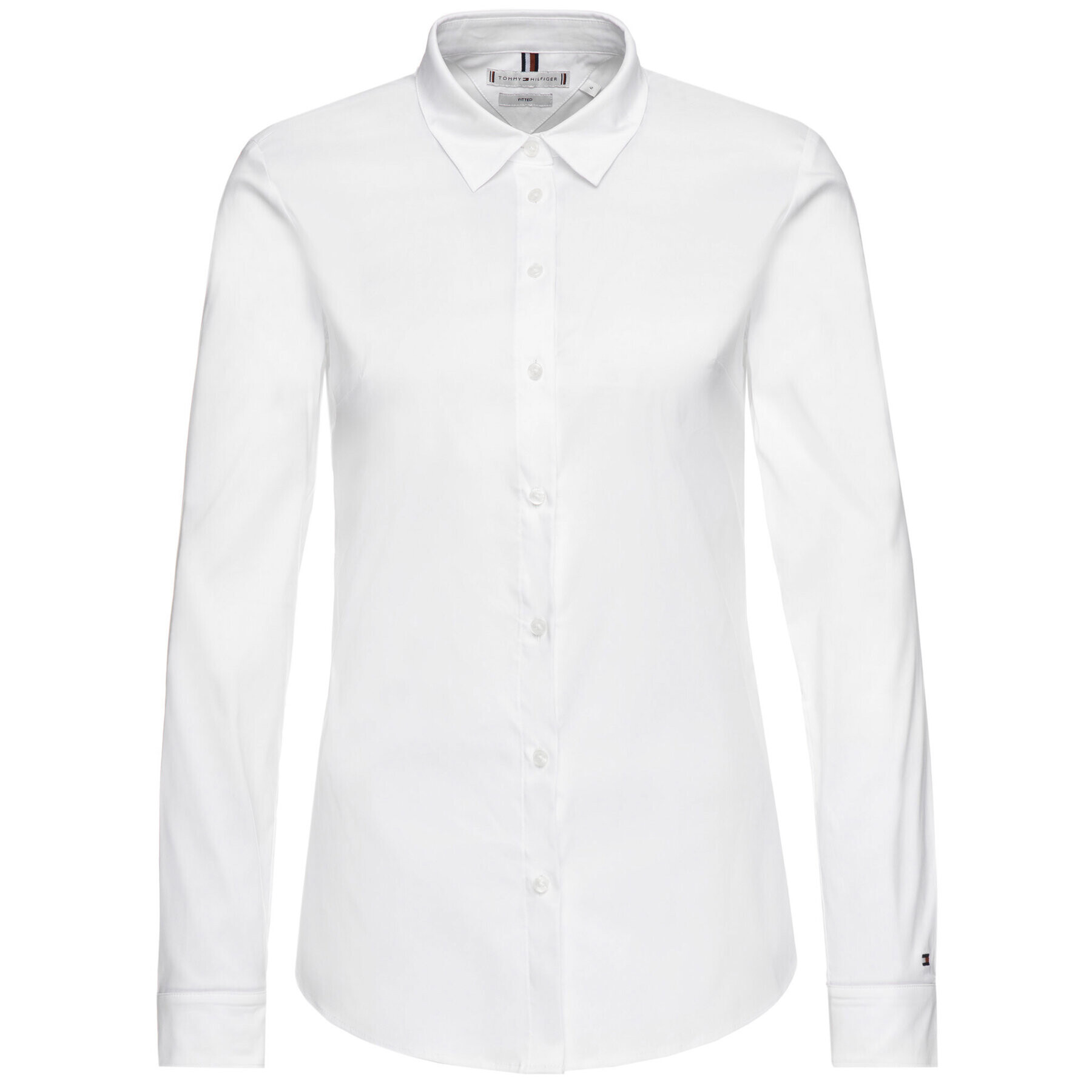 Tommy Hilfiger Cămașă Heritage Regular Fit Shirt 1M87647510 Alb Slim Fit - Pled.ro