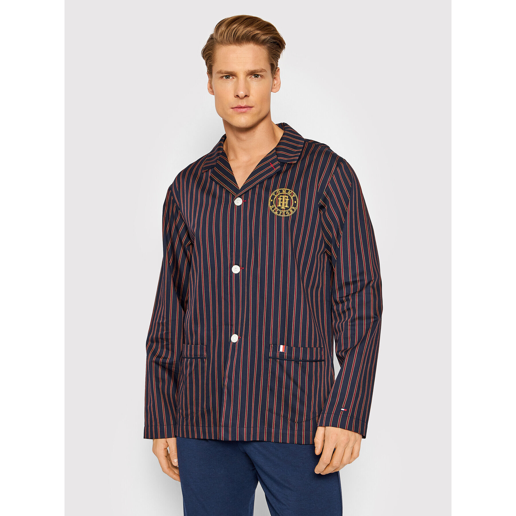 Tommy Hilfiger Cămașă pijama Pj UM0UM02377 Bleumarin Regular Fit - Pled.ro