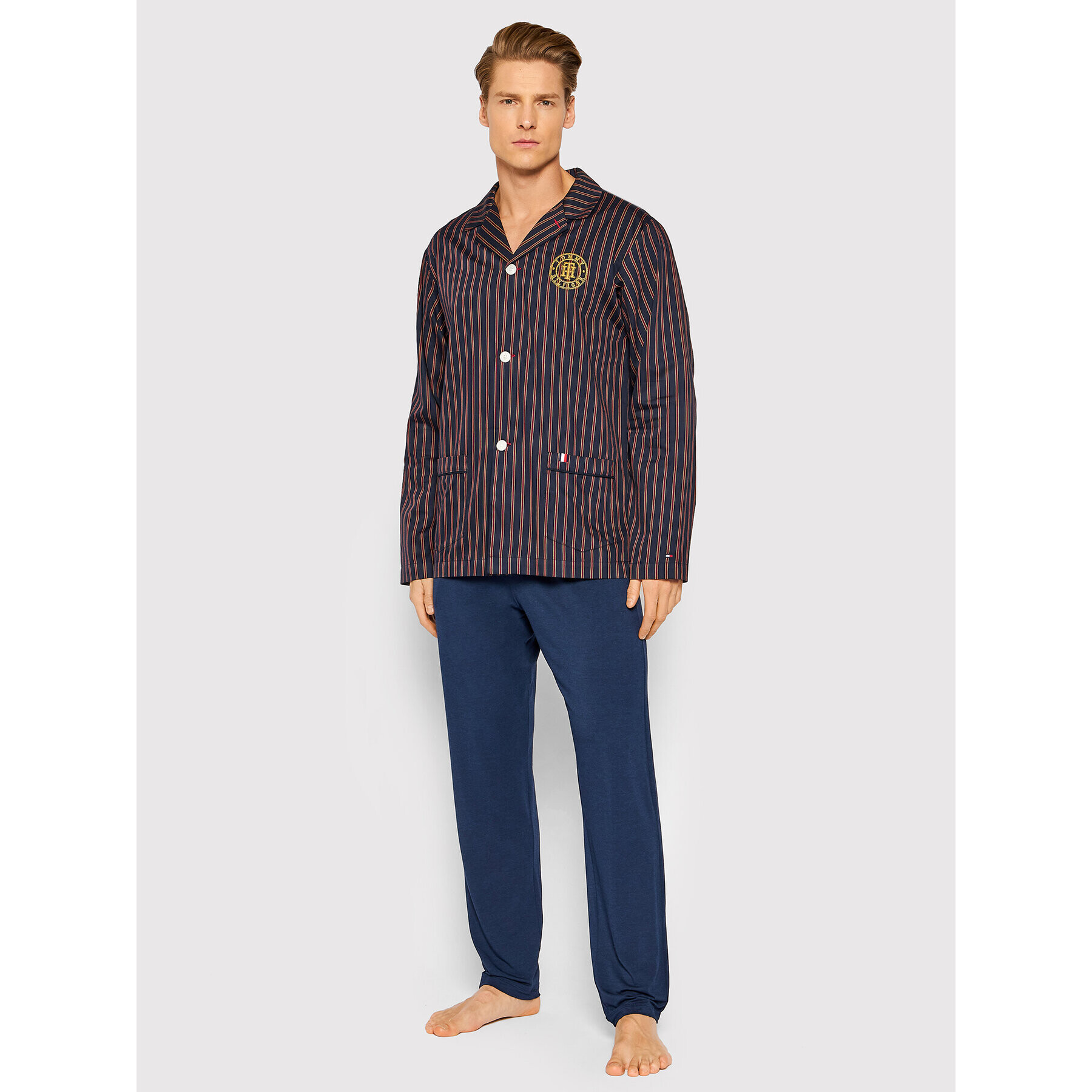 Tommy Hilfiger Cămașă pijama Pj UM0UM02377 Bleumarin Regular Fit - Pled.ro