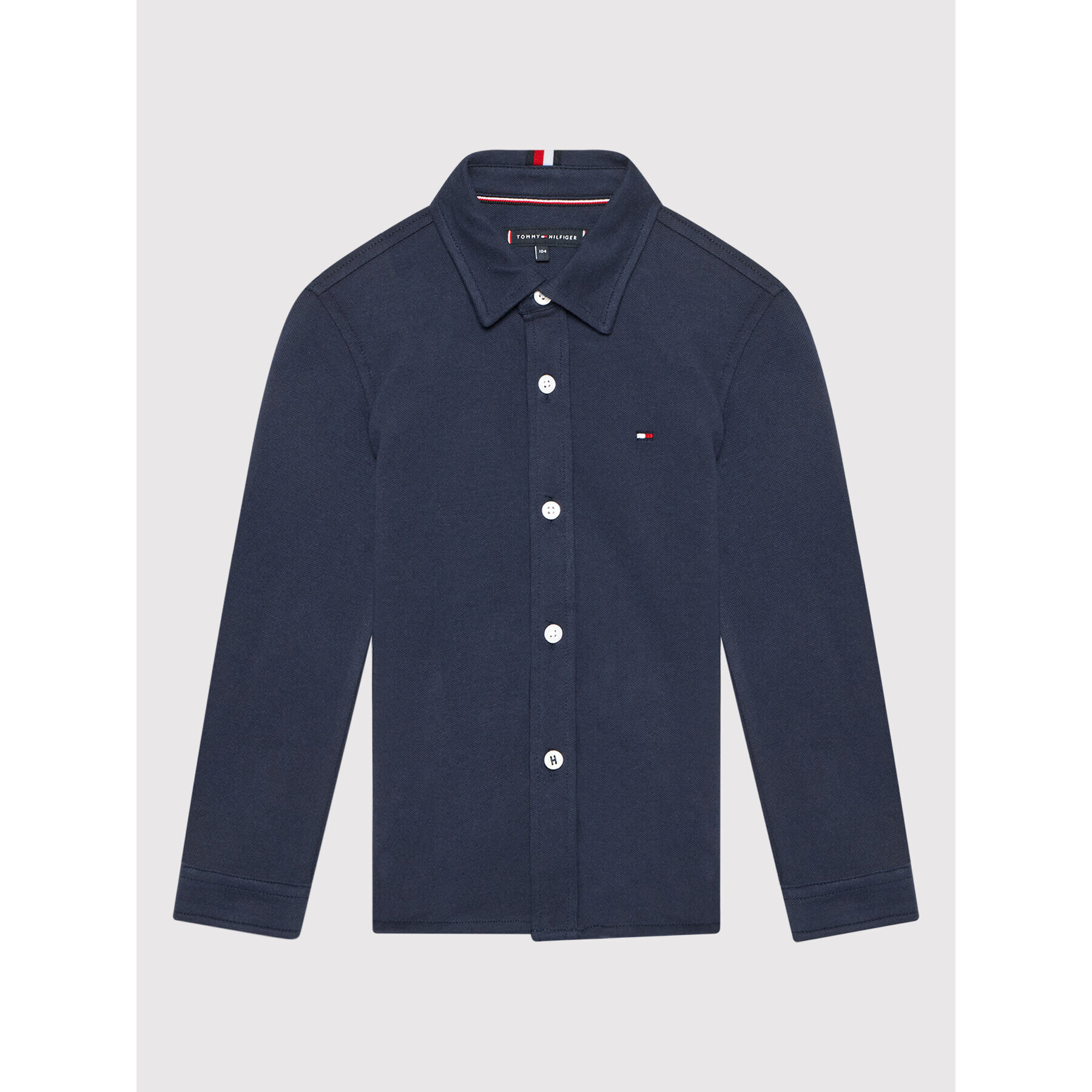 Tommy Hilfiger Cămașă Pique KB0KB06934 D Bleumarin Regular Fit - Pled.ro