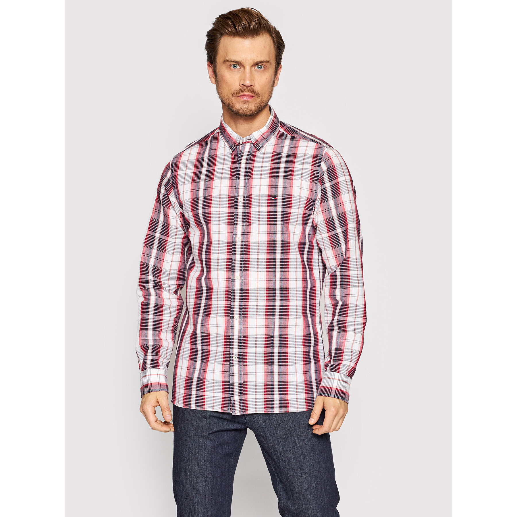 Tommy Hilfiger Cămașă Shaded Chk MW0MW23148 Colorat Regular Fit - Pled.ro