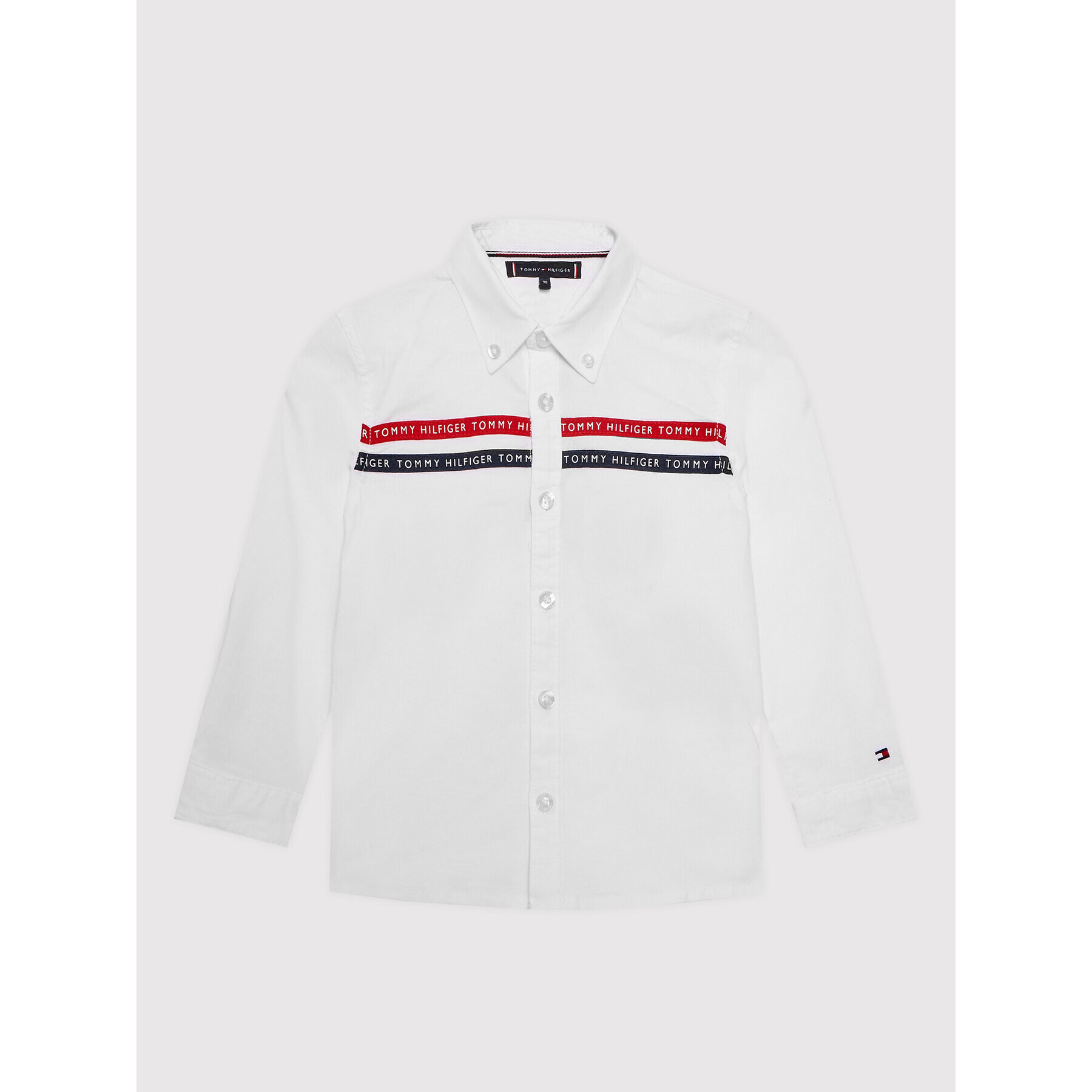 Tommy Hilfiger Cămașă Tape Oxford KB0KB07434 M Alb Regular Fit - Pled.ro