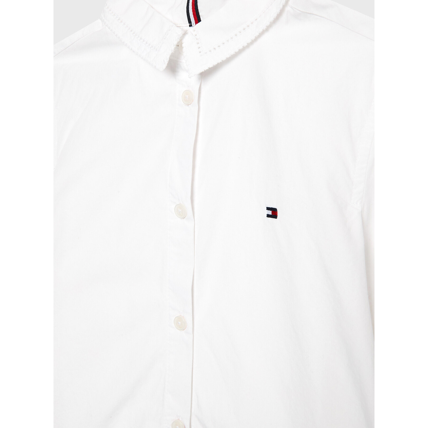 Tommy Hilfiger Cămașă Ajour KG0KG07030 D Alb Regular Fit - Pled.ro