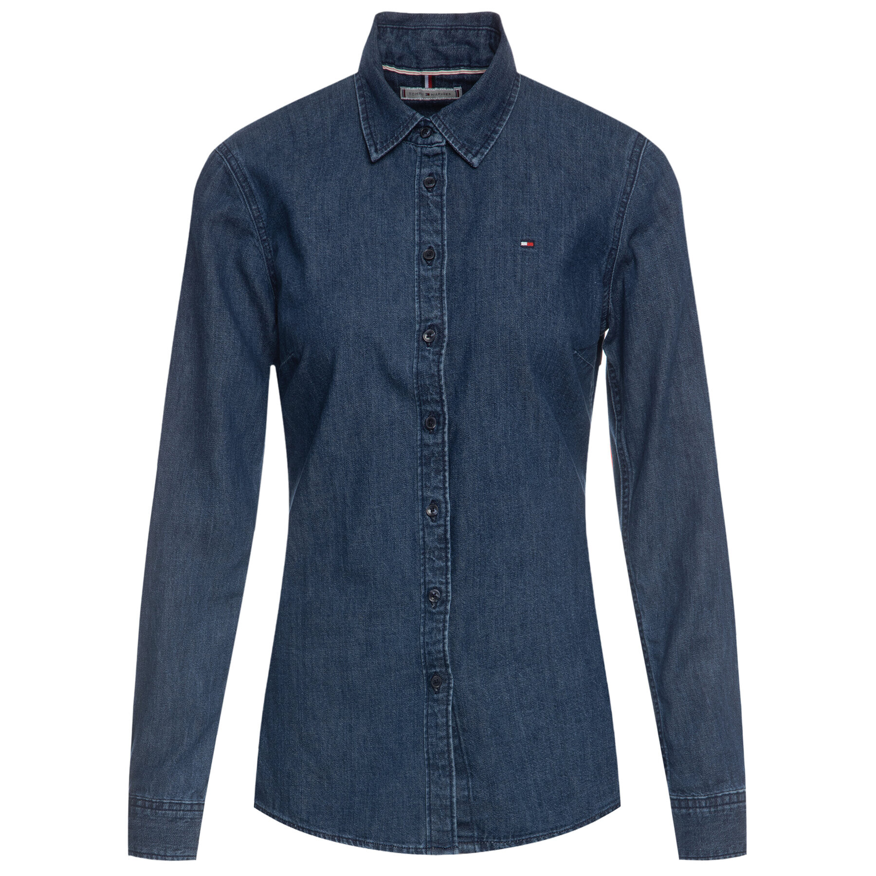 Tommy Hilfiger Cămașă Eve WW0WW26477 Bleumarin Slim Fit - Pled.ro