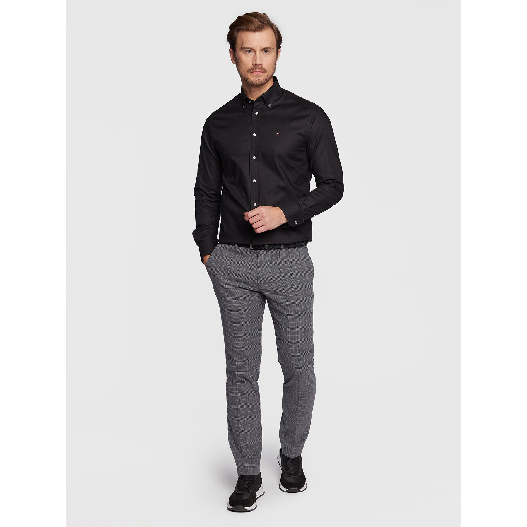 Tommy Hilfiger Cămașă Flex MW0MW29969 Negru Regular Fit - Pled.ro