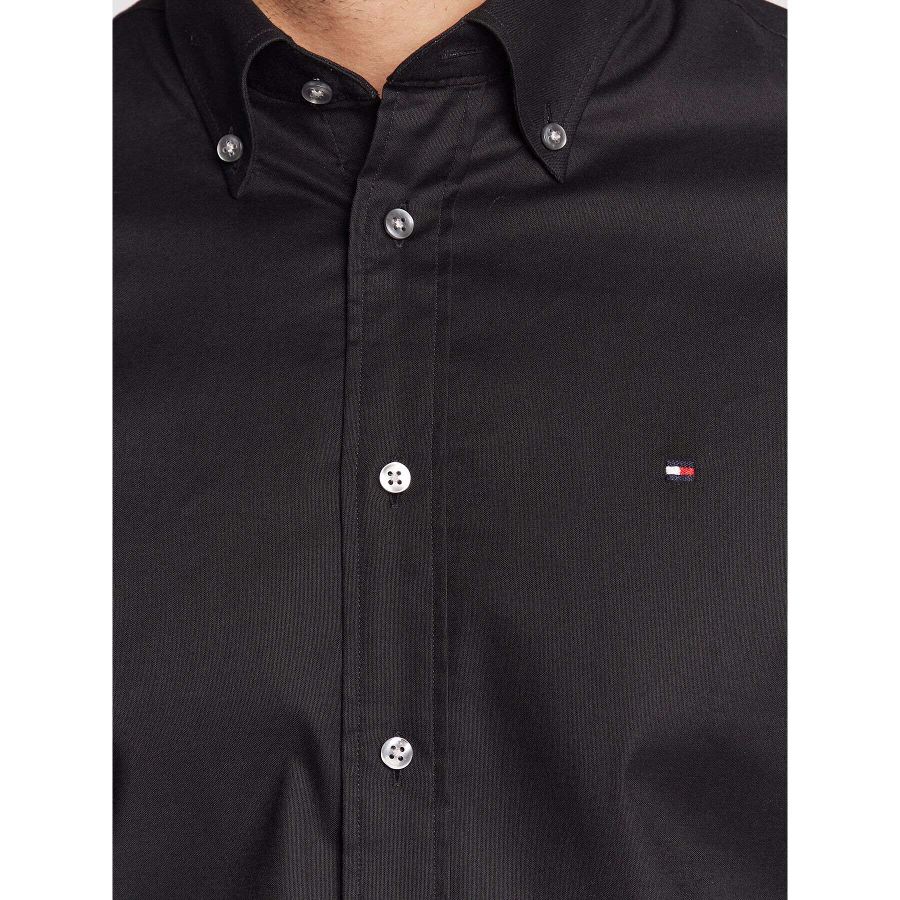 Tommy Hilfiger Cămașă Flex MW0MW29969 Negru Regular Fit - Pled.ro