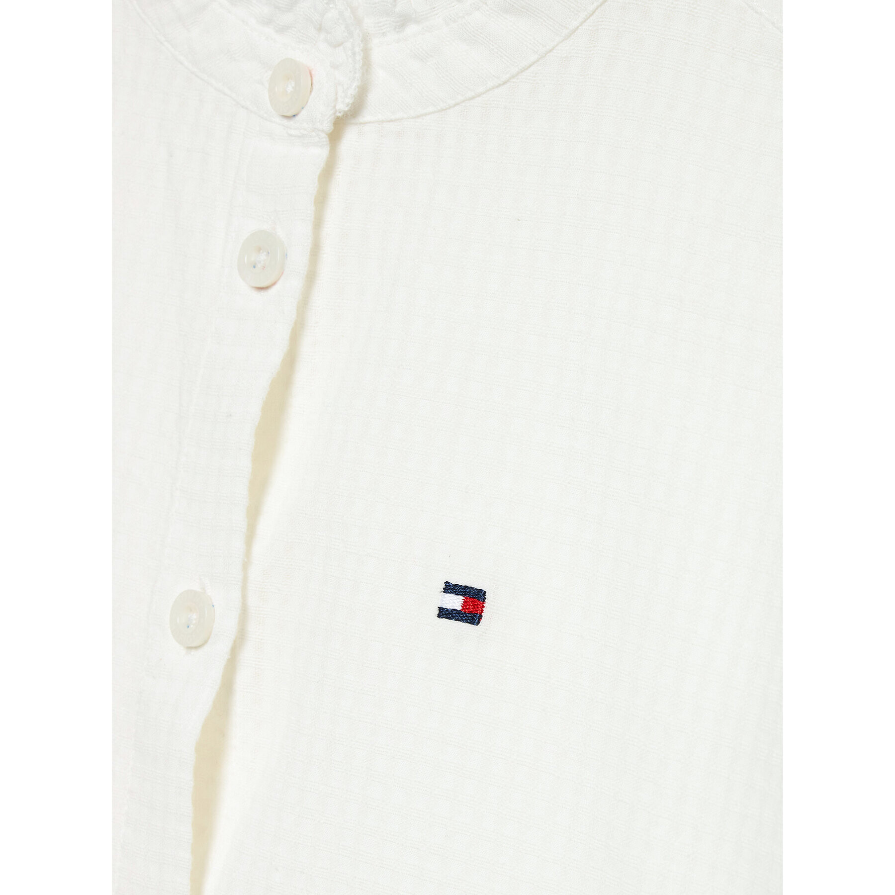 Tommy Hilfiger Cămașă Grid Dobby KG0KG06770 D Alb Regular Fit - Pled.ro